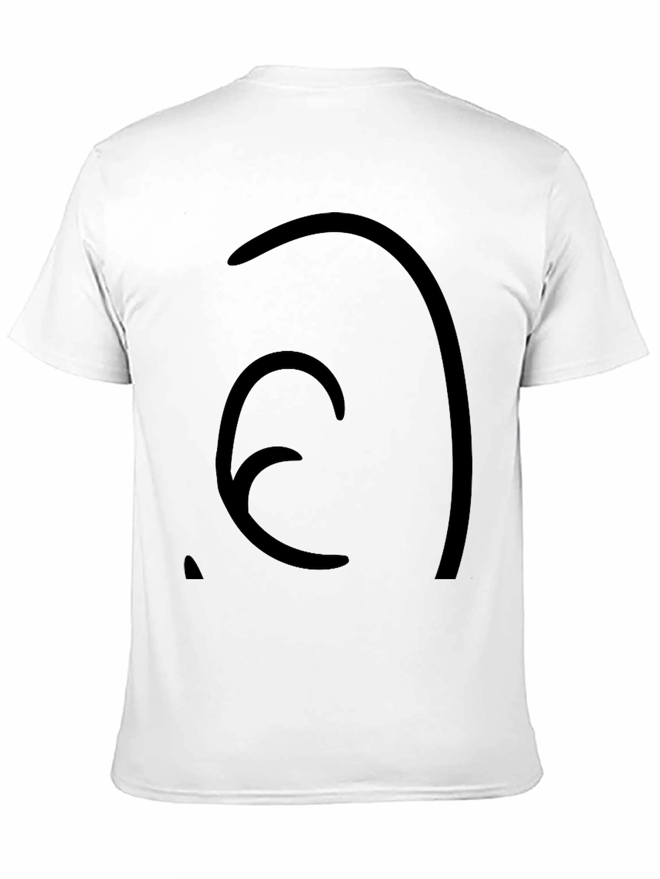 Abstract Graphic Black Tee