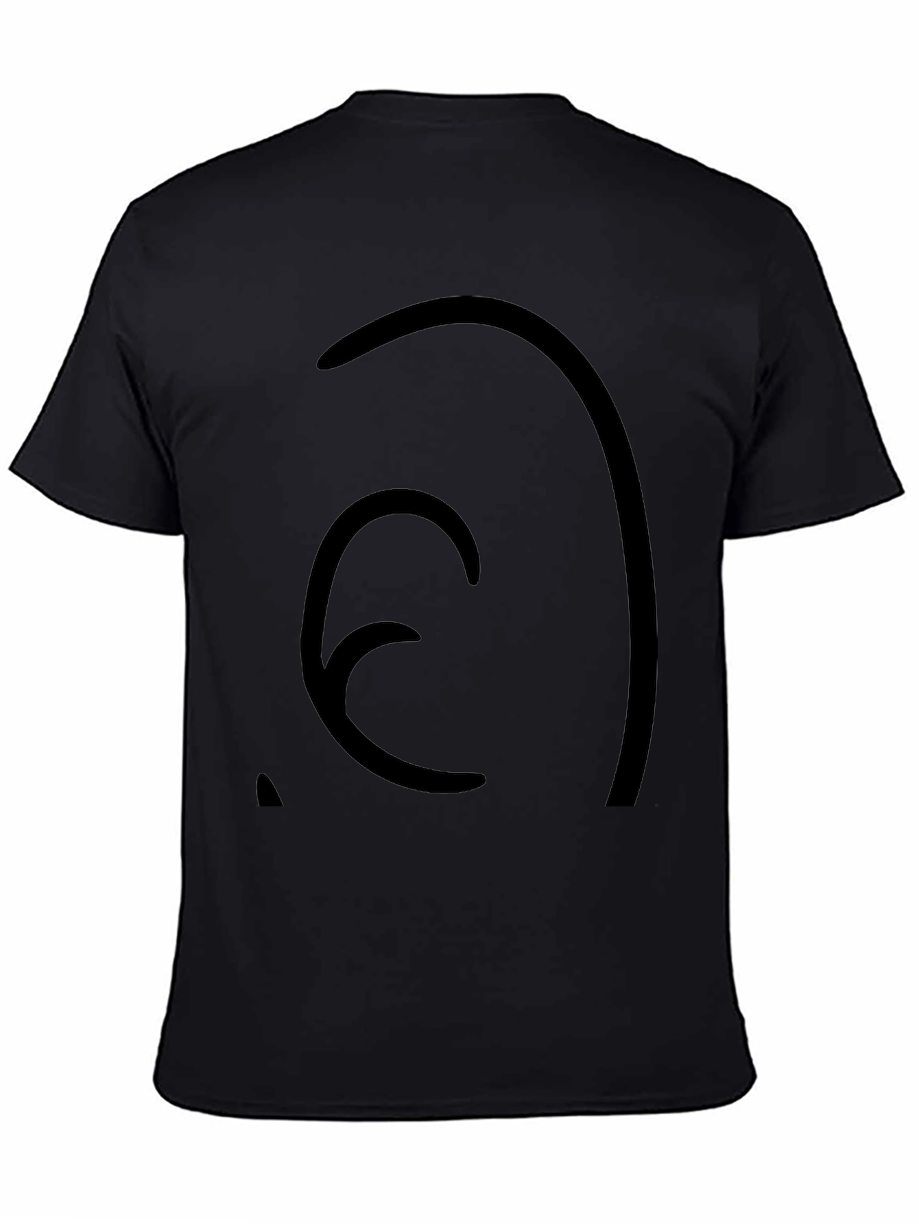 Abstract Graphic Black Tee