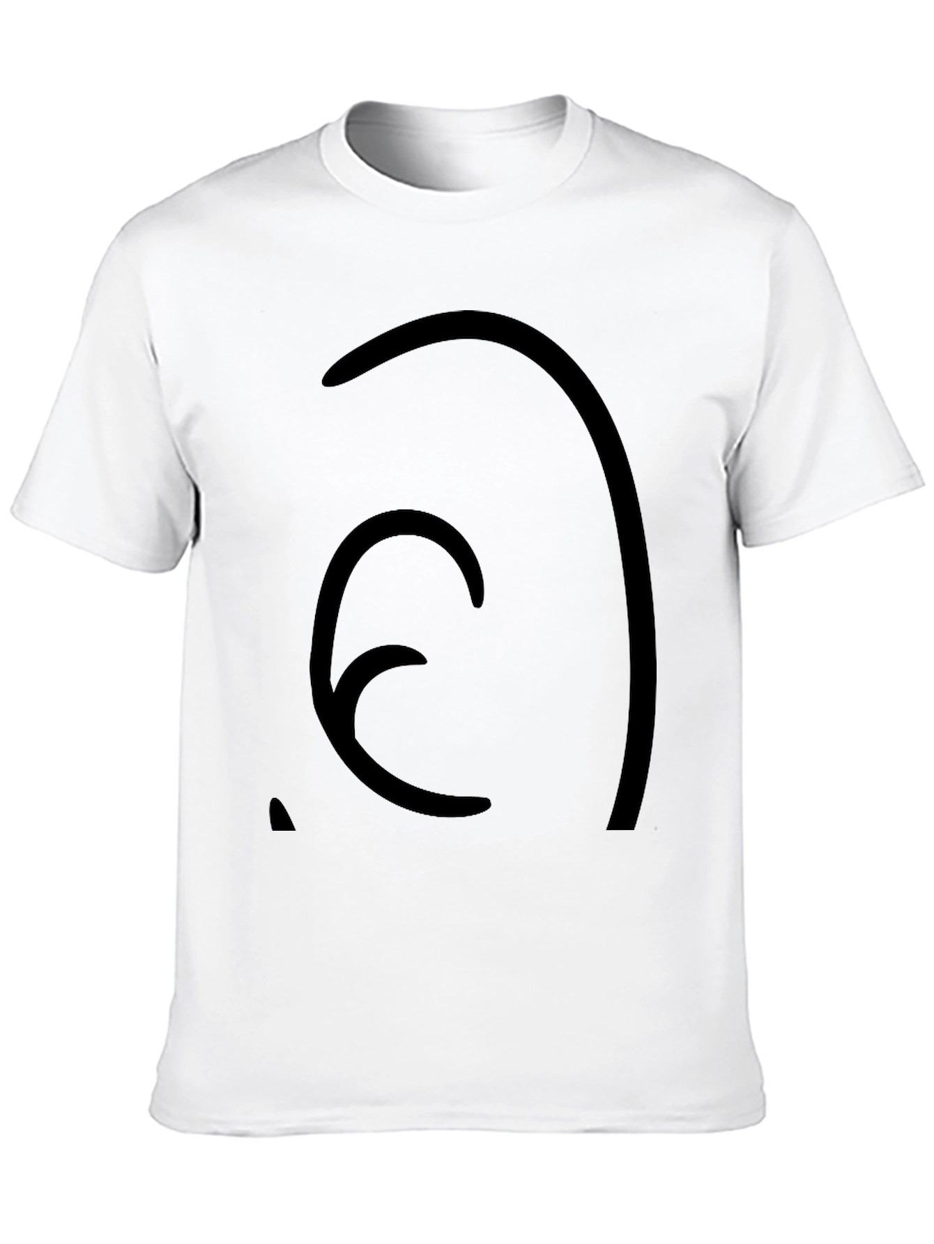Abstract Graphic Black Tee