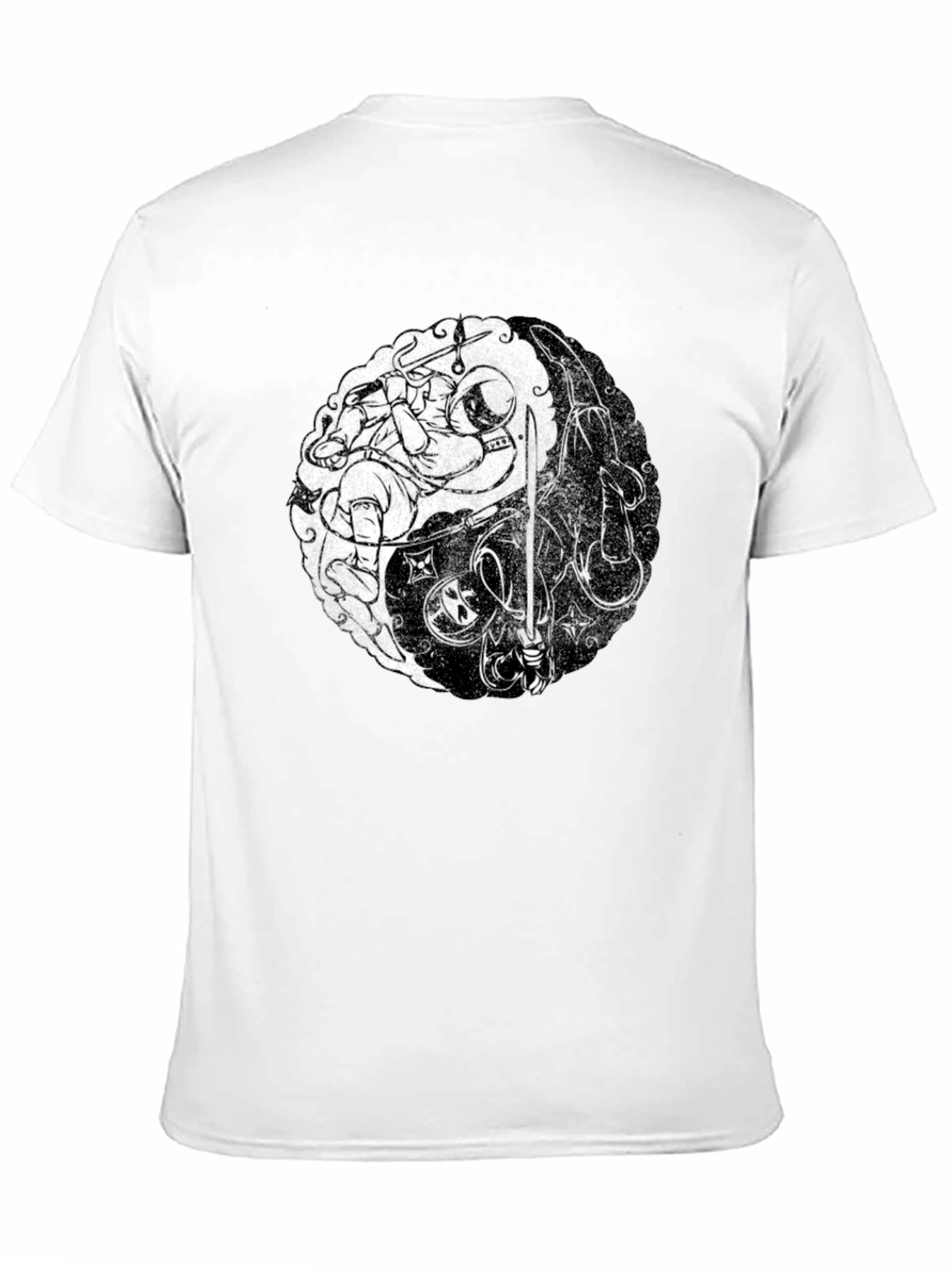 Yin & Yang T-Shirt | Space Ninja Graphic Tee