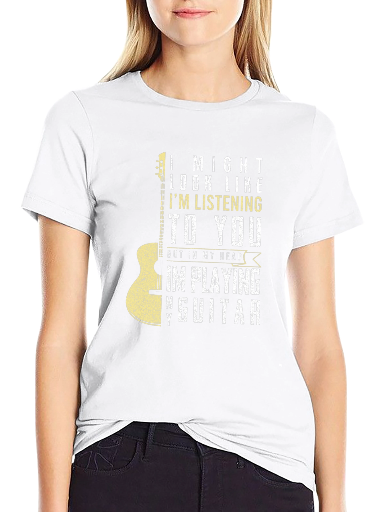 Guitar Player T-Shirt - Im Playing My Guitar