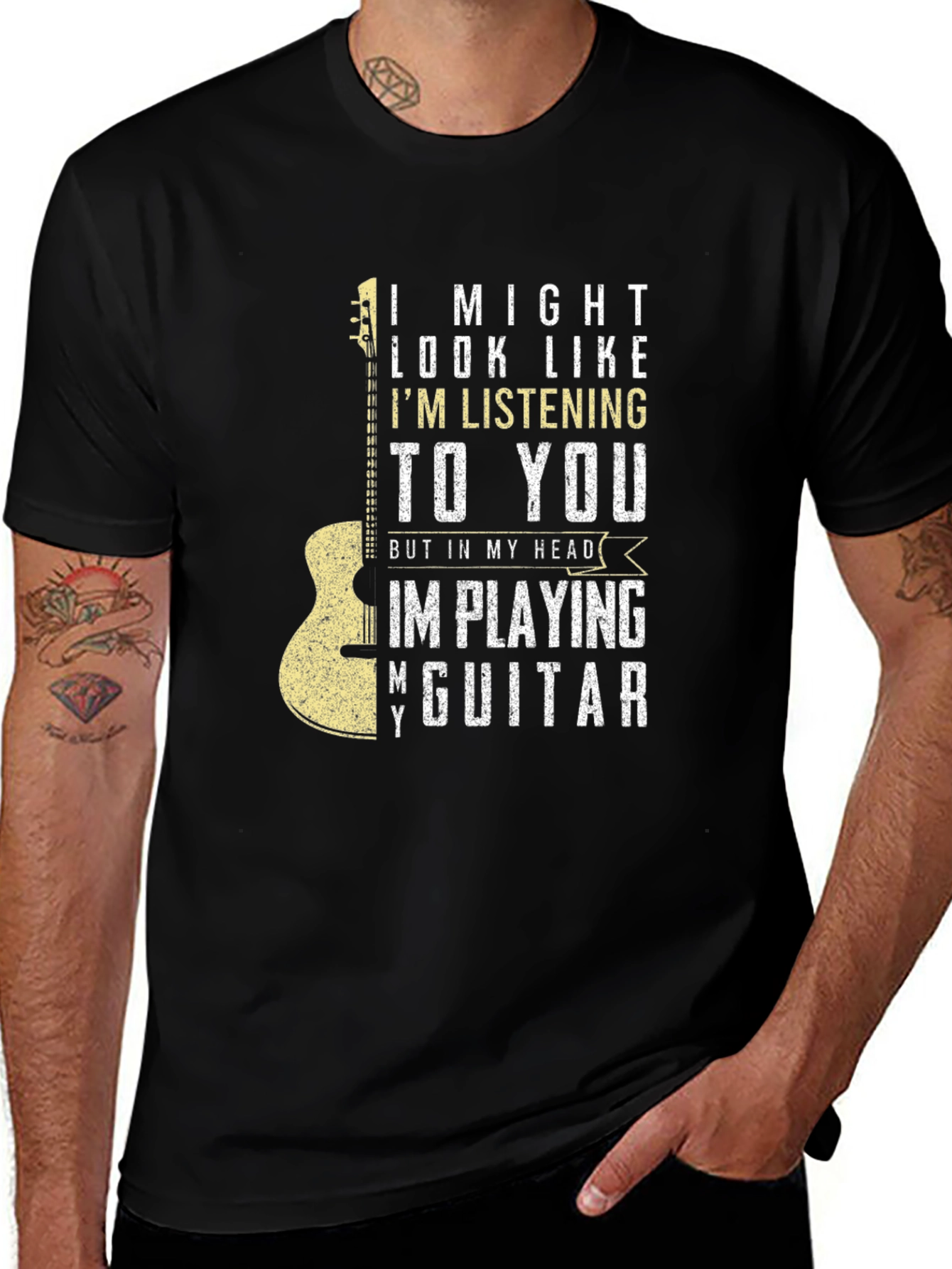 Guitar Player T-Shirt - Im Playing My Guitar