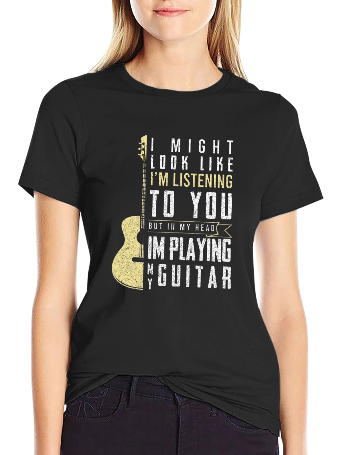 Guitar Player T-Shirt - Im Playing My Guitar