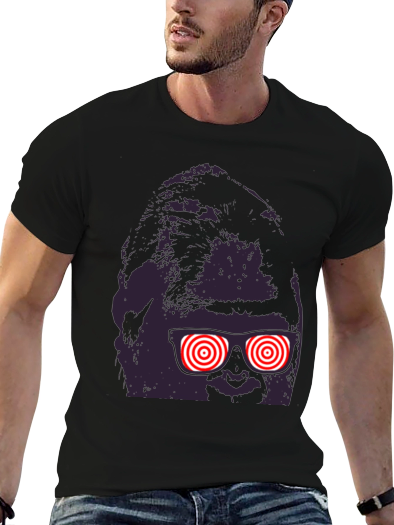 Funny Graphic T-Shirt with Novelty Eyes