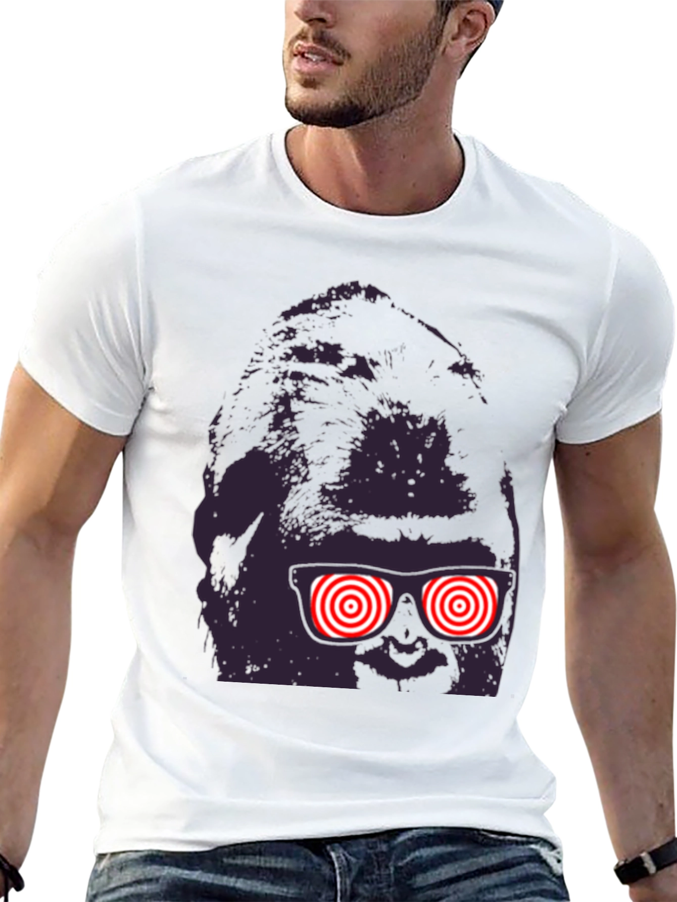 Funny Graphic T-Shirt with Novelty Eyes
