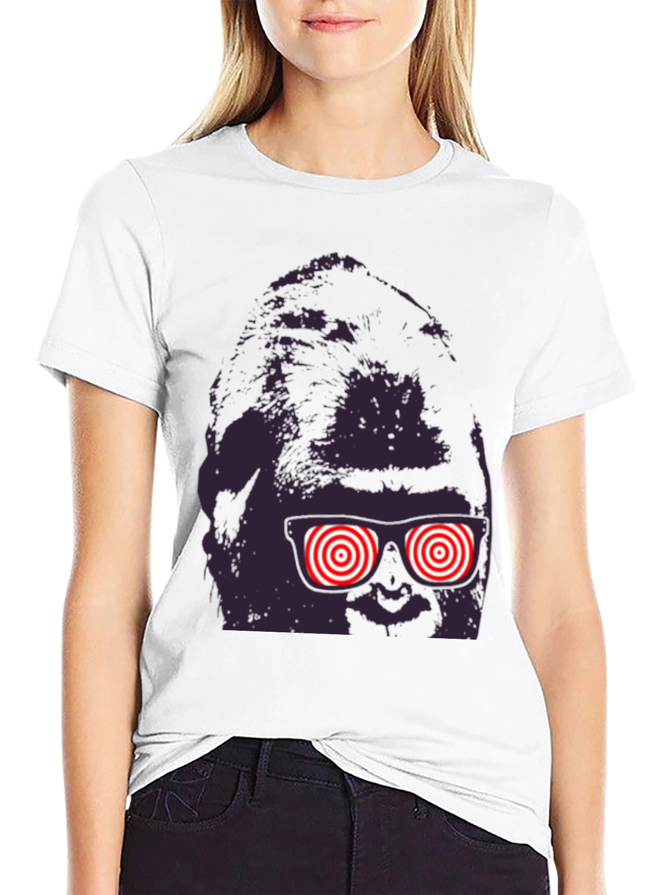 Funny Graphic T-Shirt with Novelty Eyes