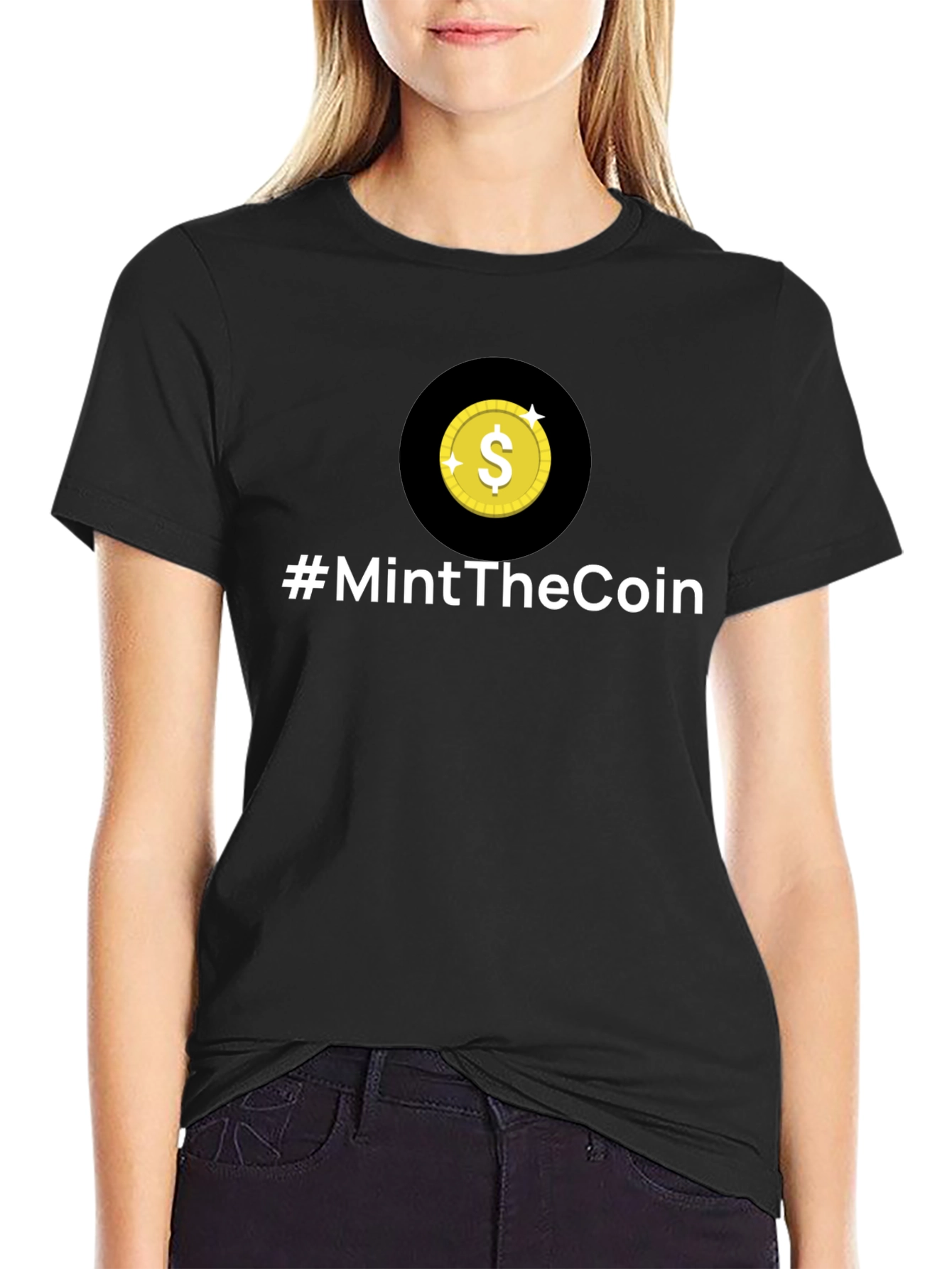 #MintTheCoin Black T-Shirt - Crypto Enthusiast Apparel