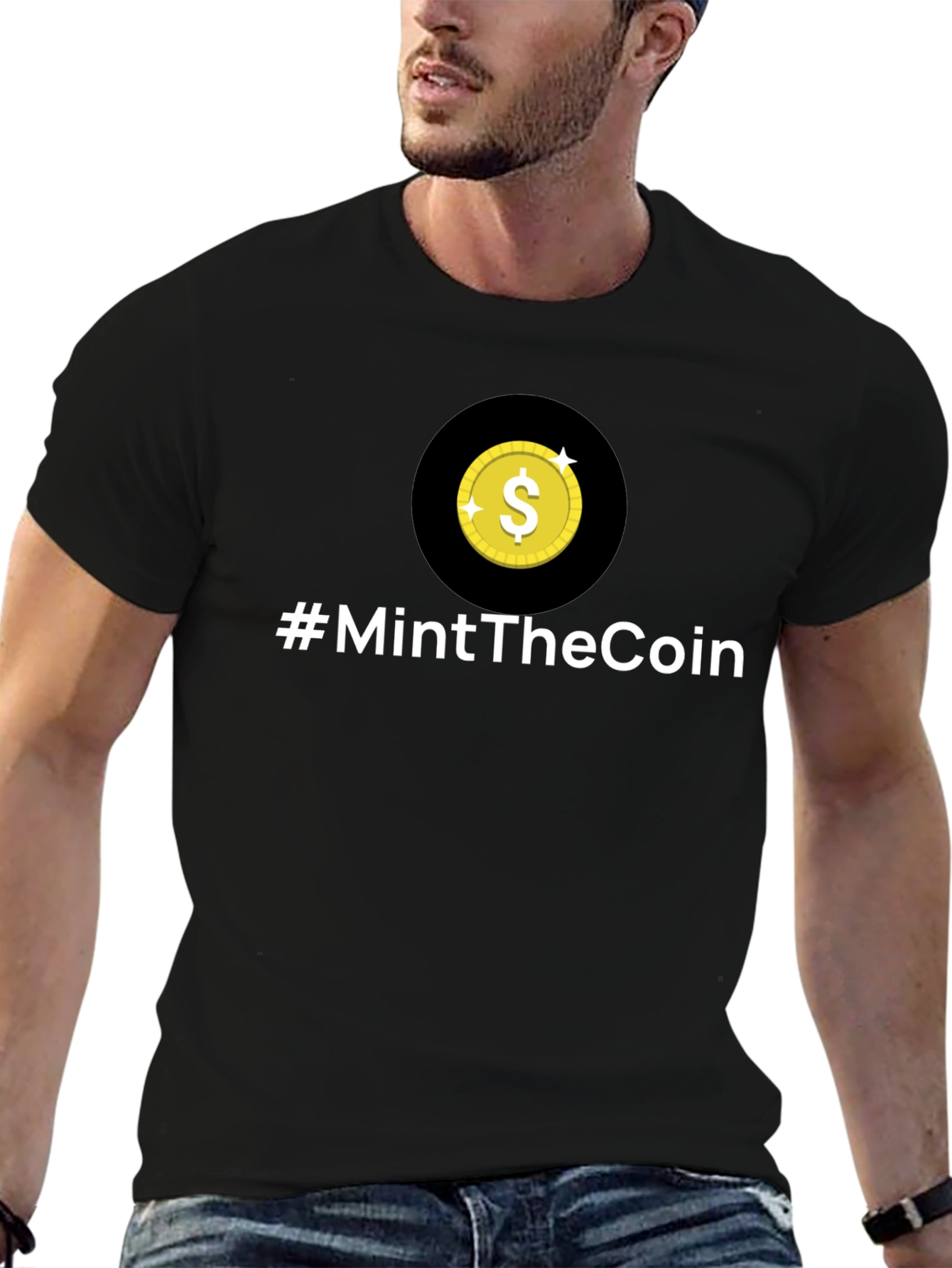 #MintTheCoin Black T-Shirt - Crypto Enthusiast Apparel
