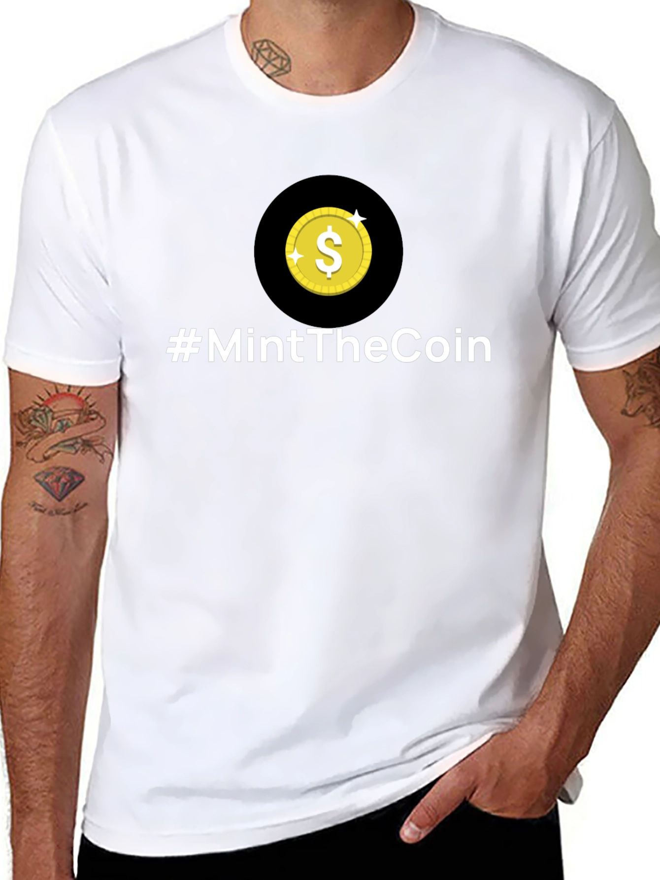 #MintTheCoin Black T-Shirt - Crypto Enthusiast Apparel