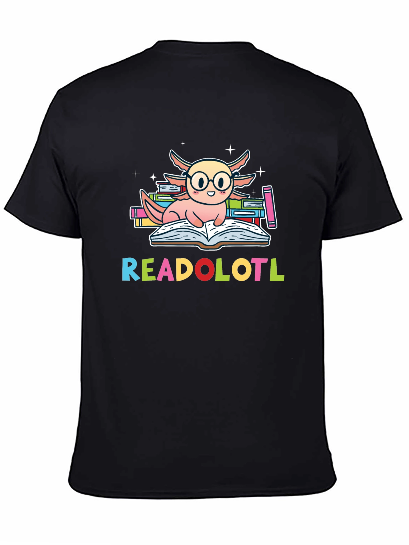 Readolotl Axolotl Reading Book T-Shirt