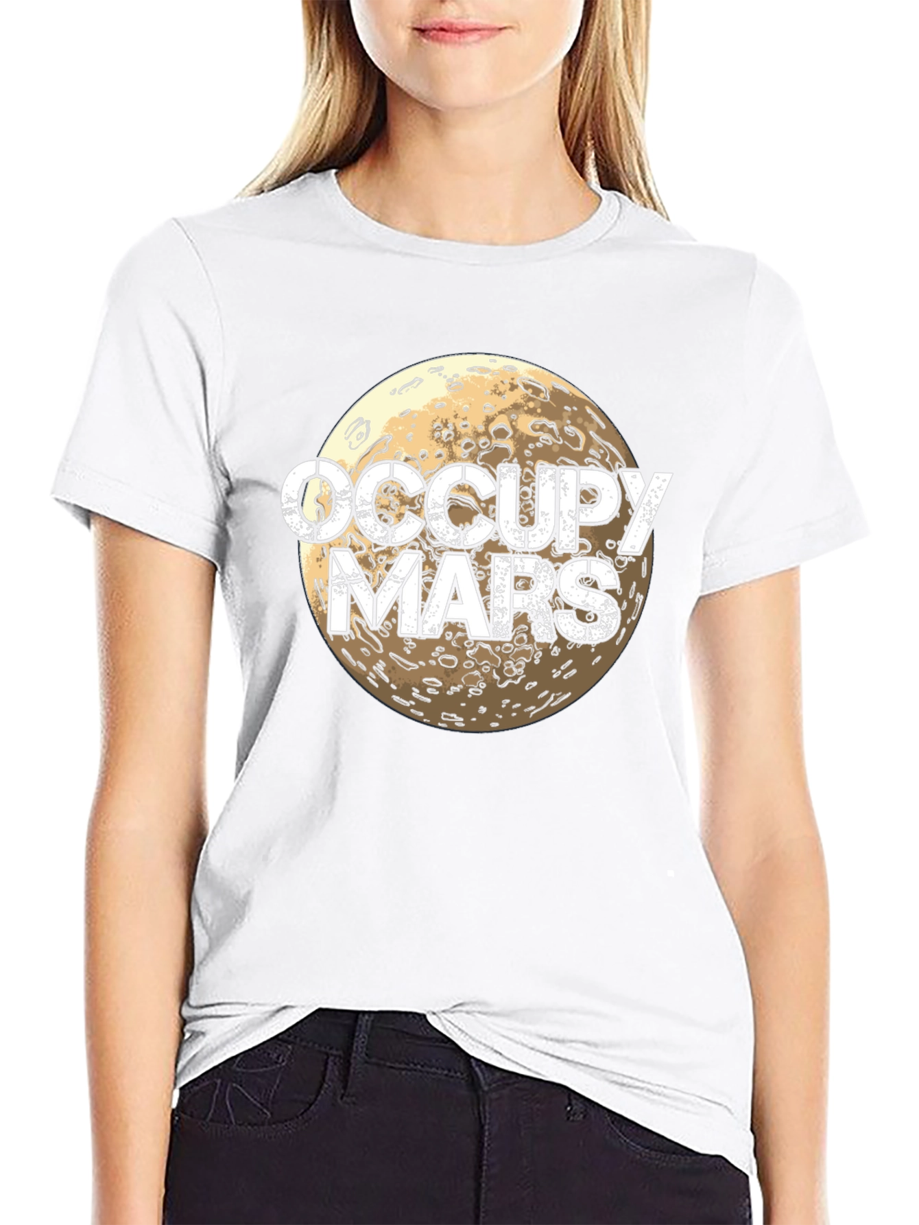 Occupy Mars Graphic T-Shirt - Space Exploration Tee