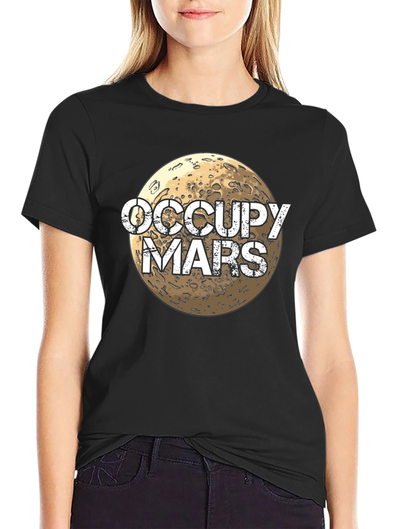 Occupy Mars Graphic T-Shirt - Space Exploration Tee