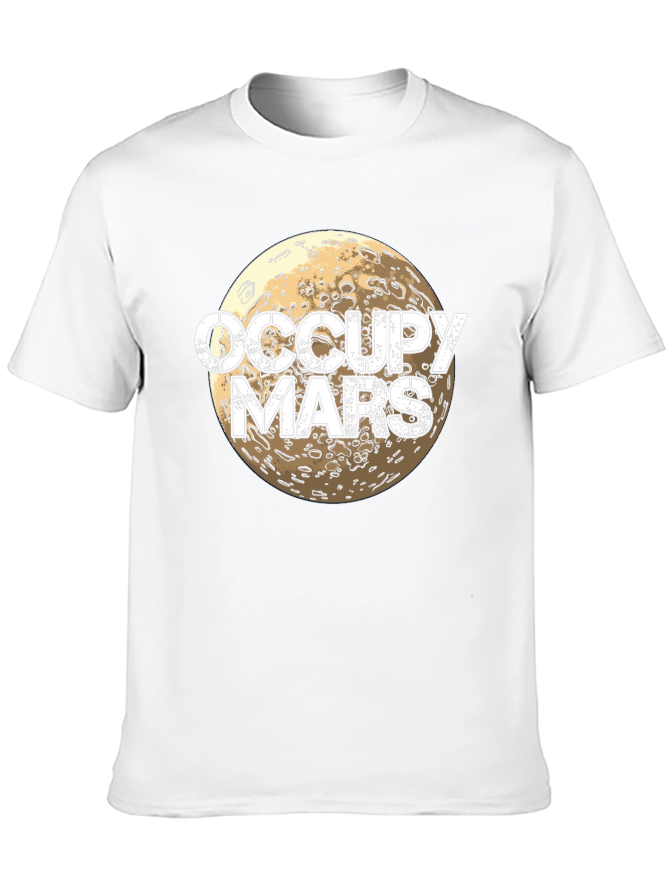 Occupy Mars Graphic T-Shirt - Space Exploration Tee