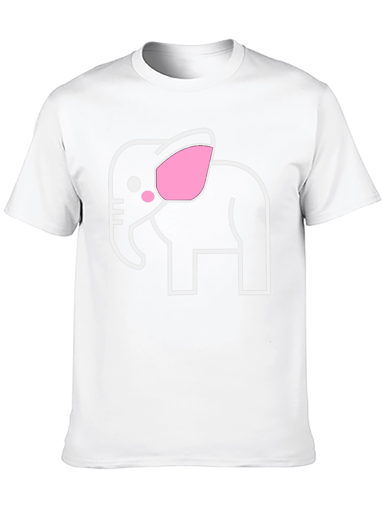 Elephant Graphic Tee - Black Cotton T-Shirt