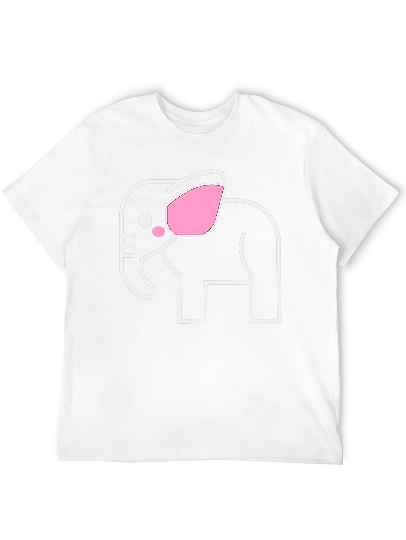 Elephant Graphic Tee - Black Cotton T-Shirt