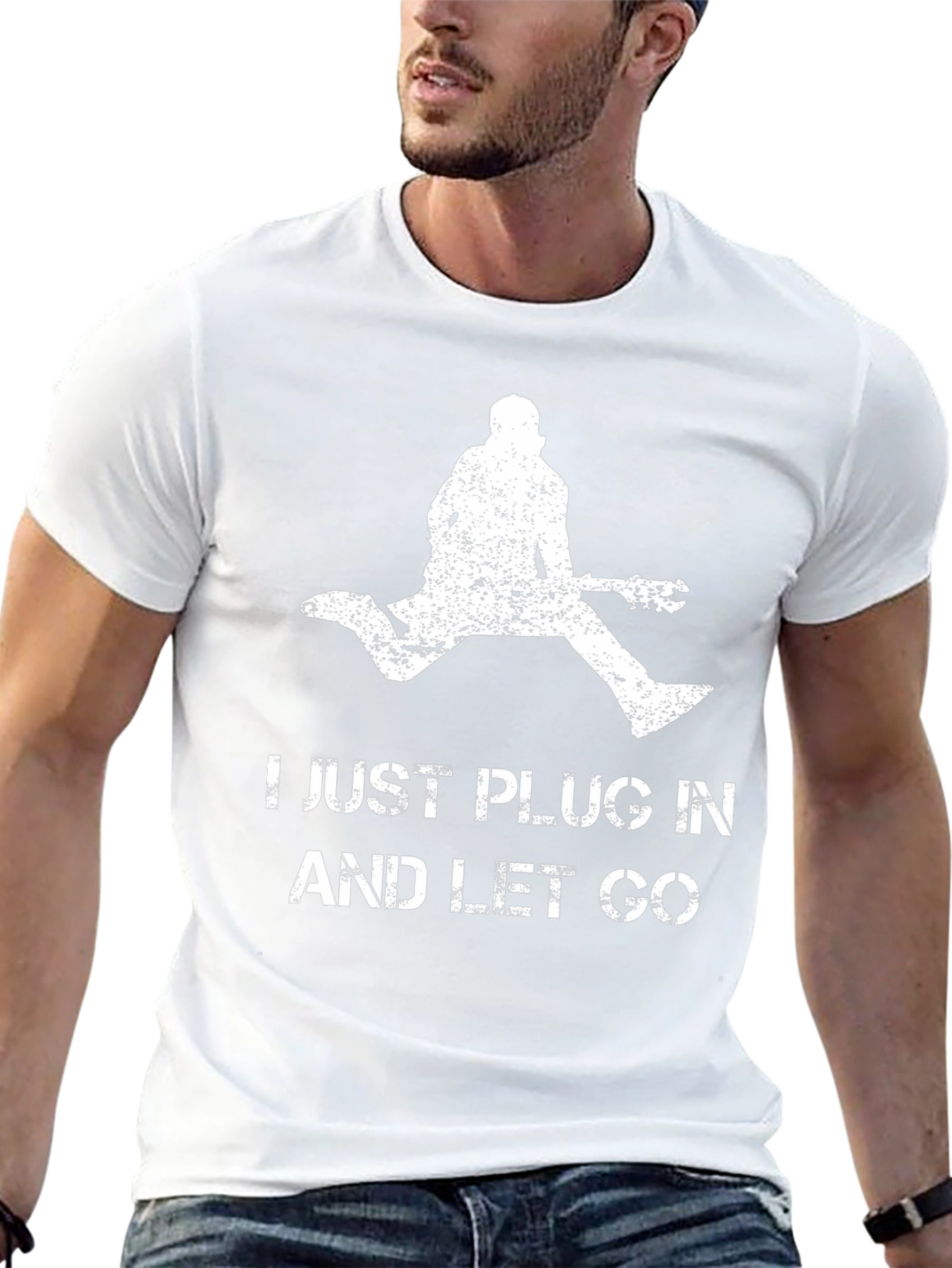 Just Plug In and Let Go Graphic Tee