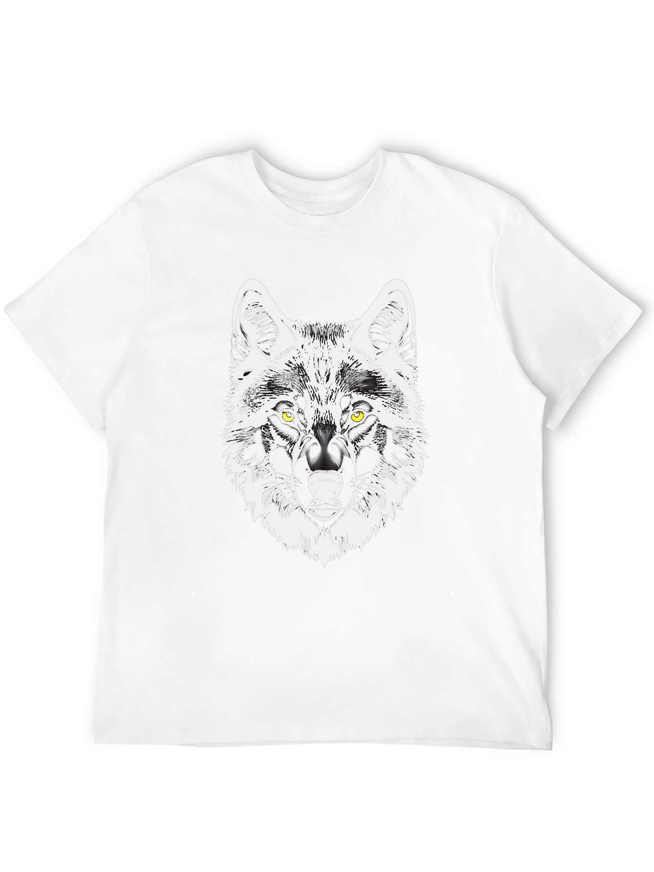 Wolf Graphic Tee - Black Cotton Blend