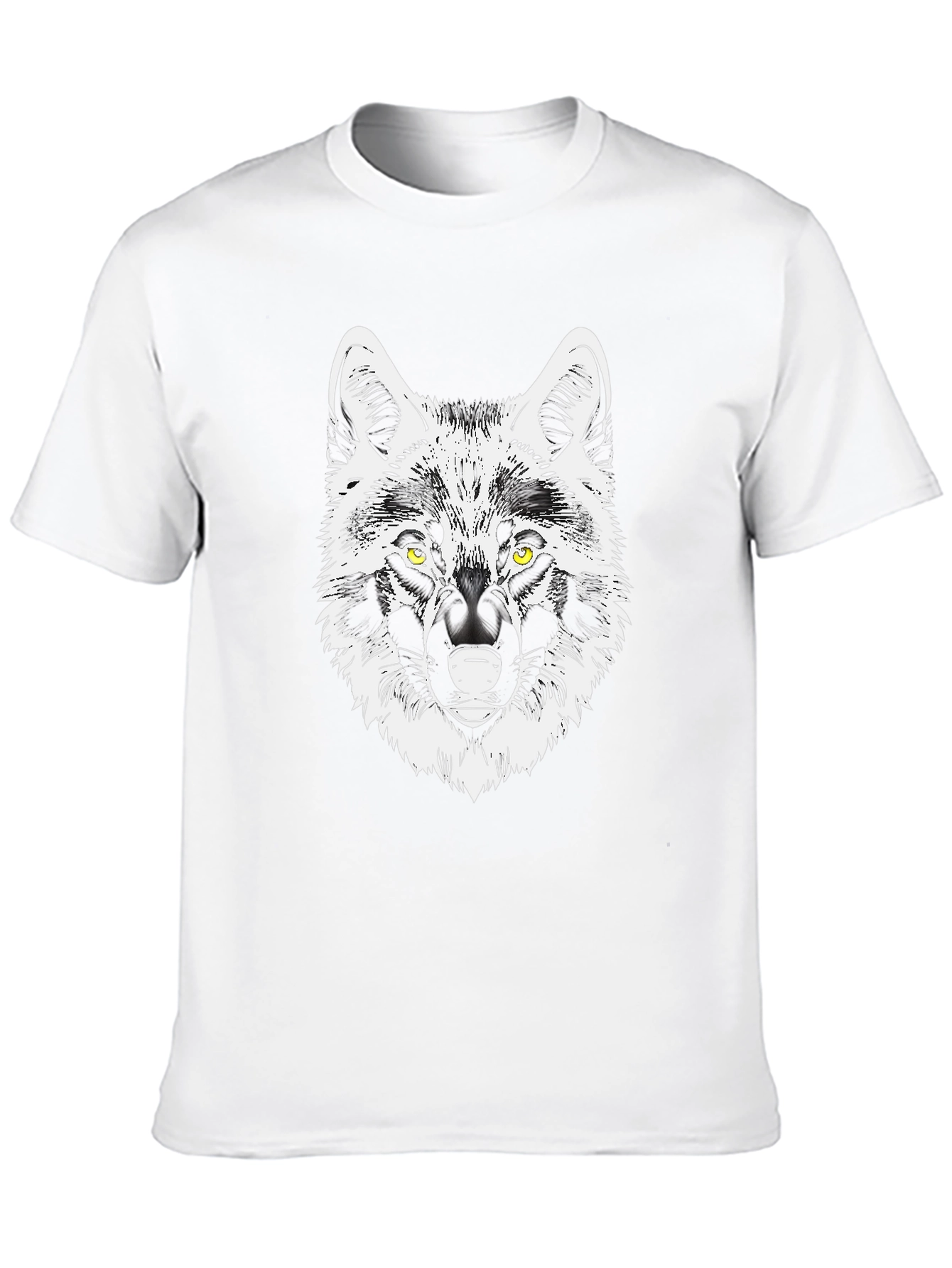 Wolf Graphic Tee - Black Cotton Blend
