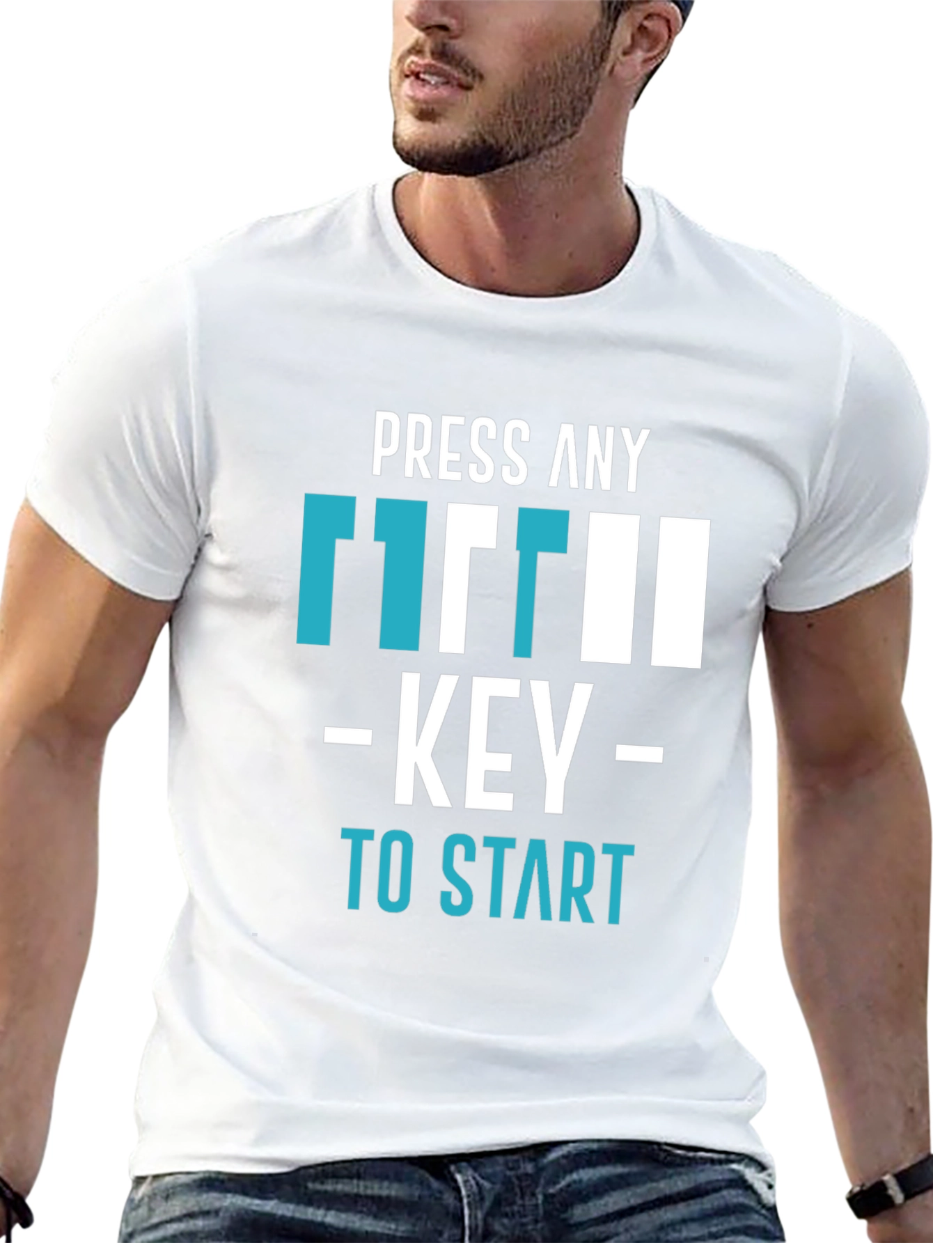 Press Any Key T-Shirt - Gamer Style Tee