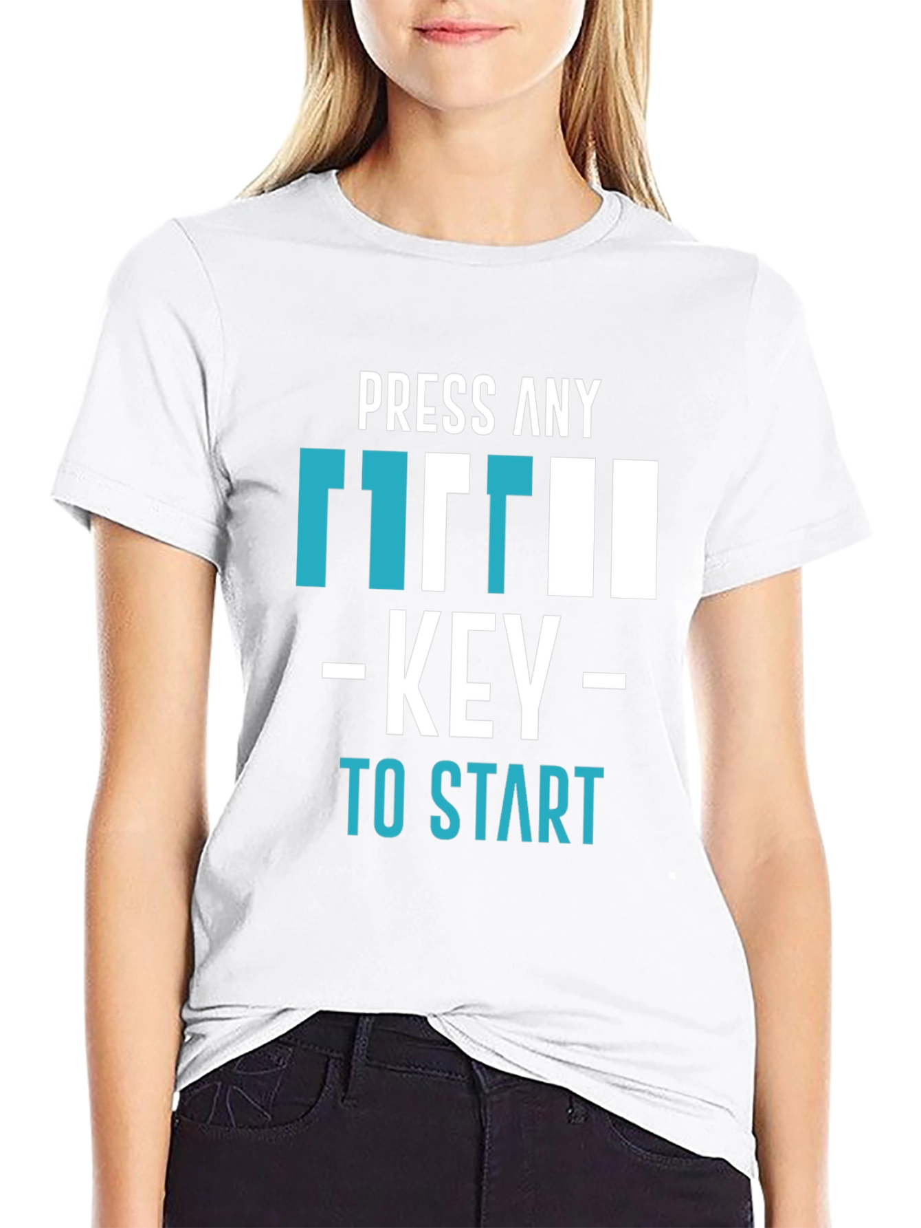 Press Any Key T-Shirt - Gamer Style Tee