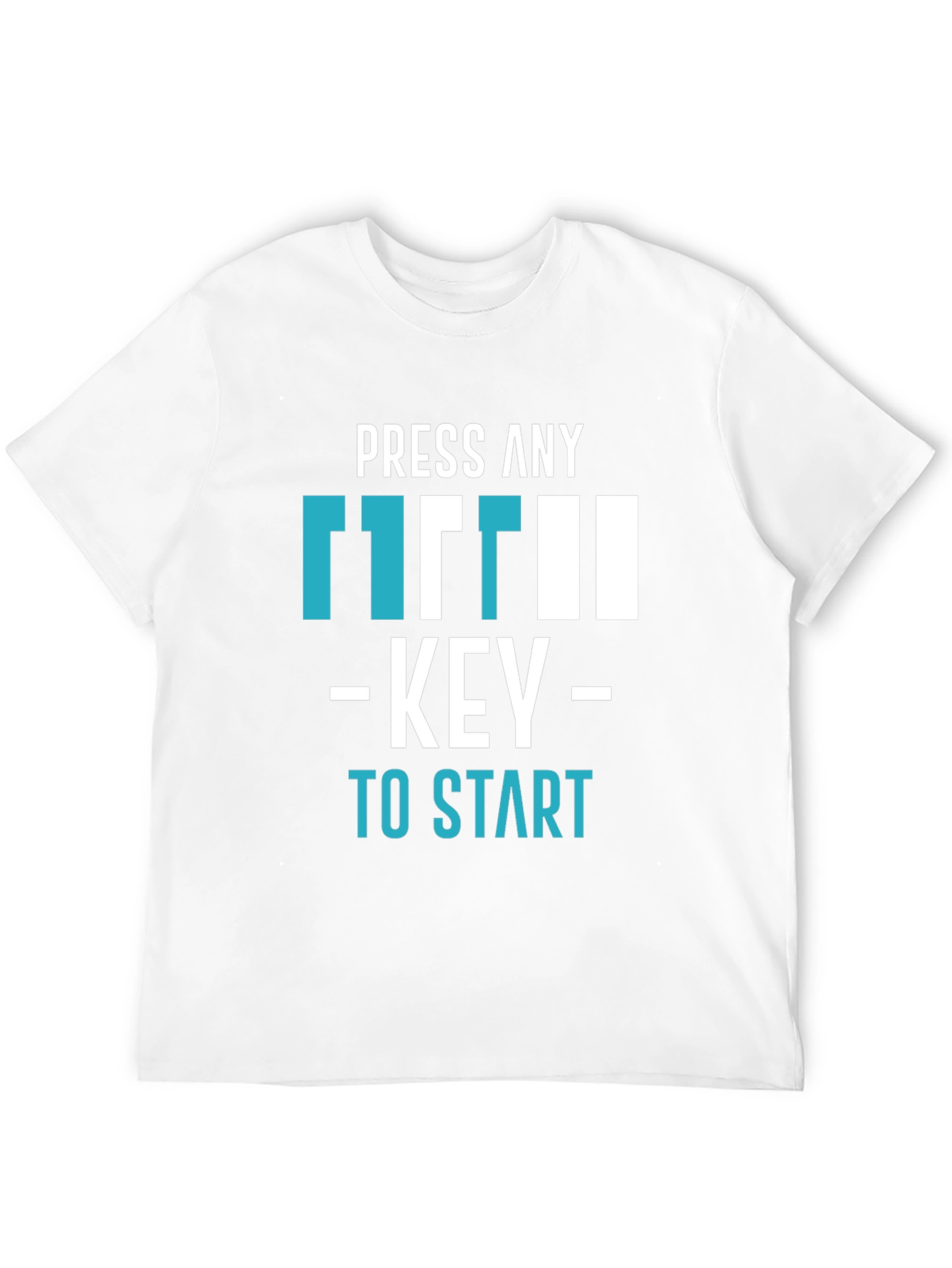 Press Any Key T-Shirt - Gamer Style Tee