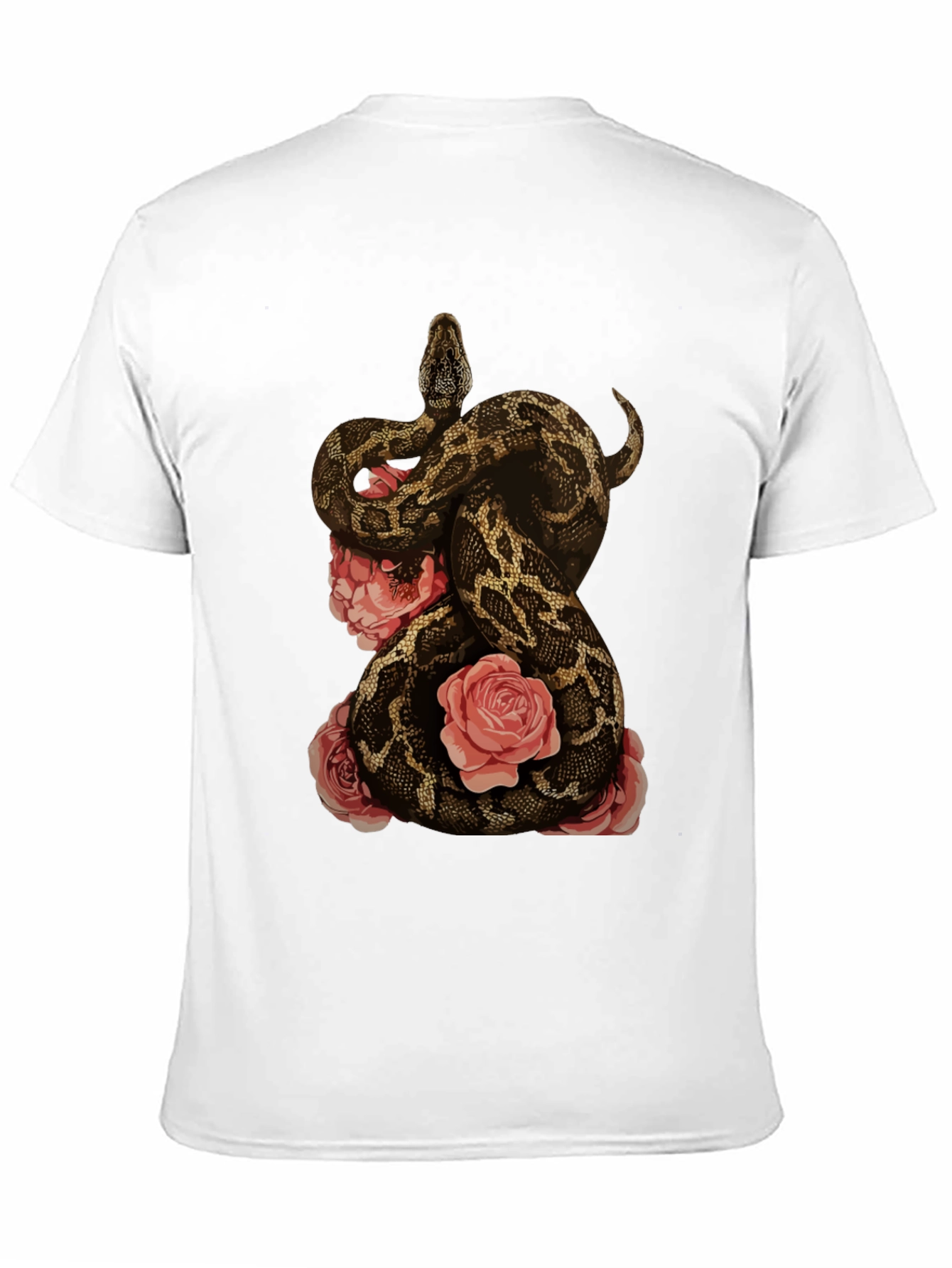 Snake and Roses Graphic T-Shirt