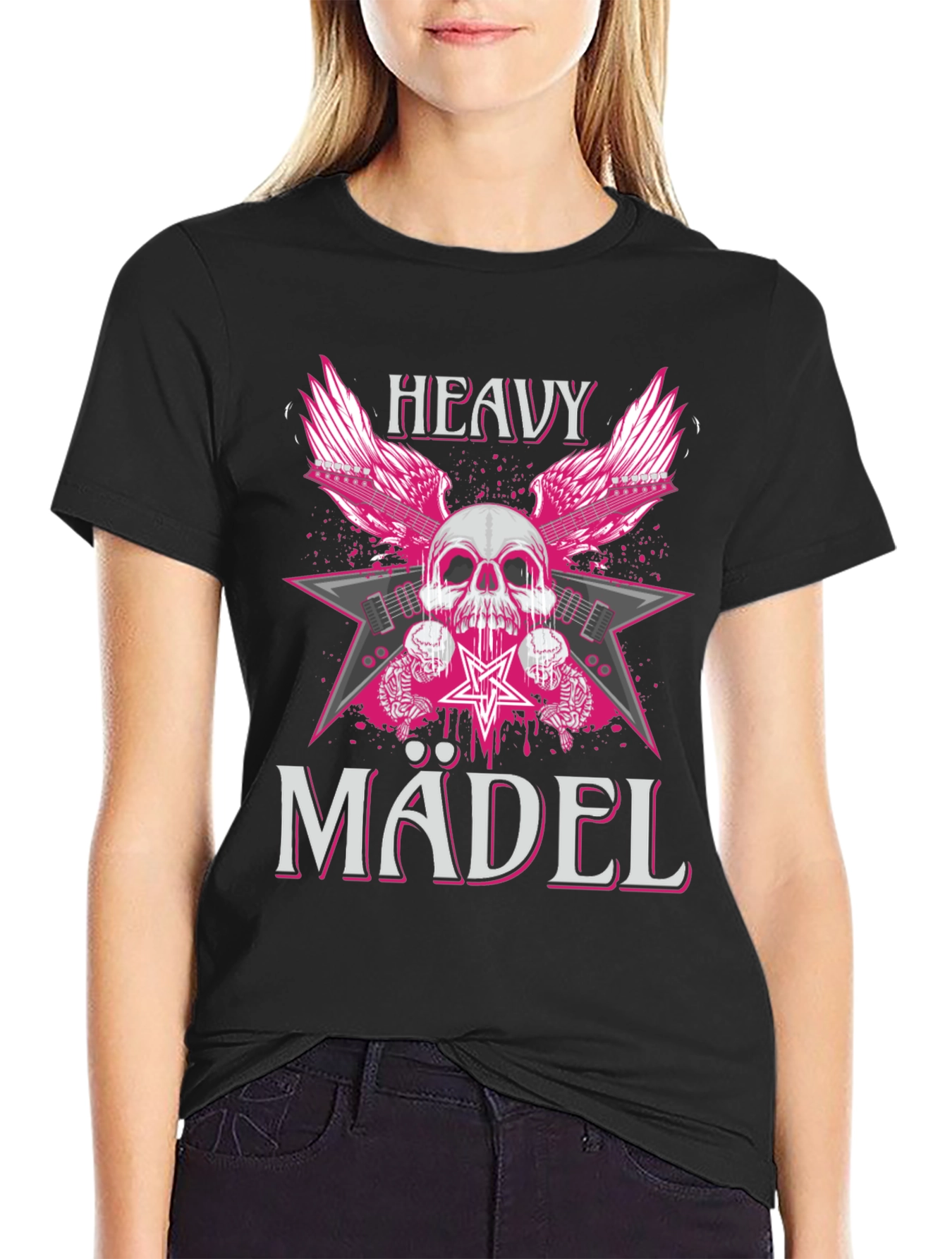 Heavy Mädel Graphic T-Shirt