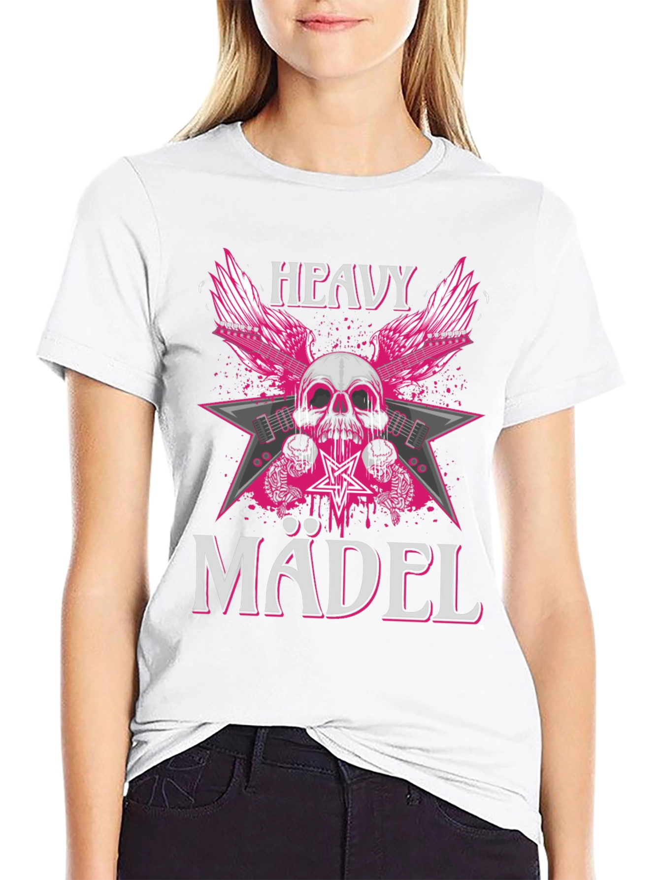 Heavy Mädel Graphic T-Shirt