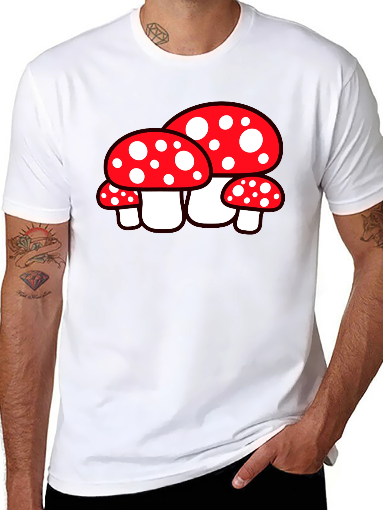 Mushroom Graphic Tee - Funky Style