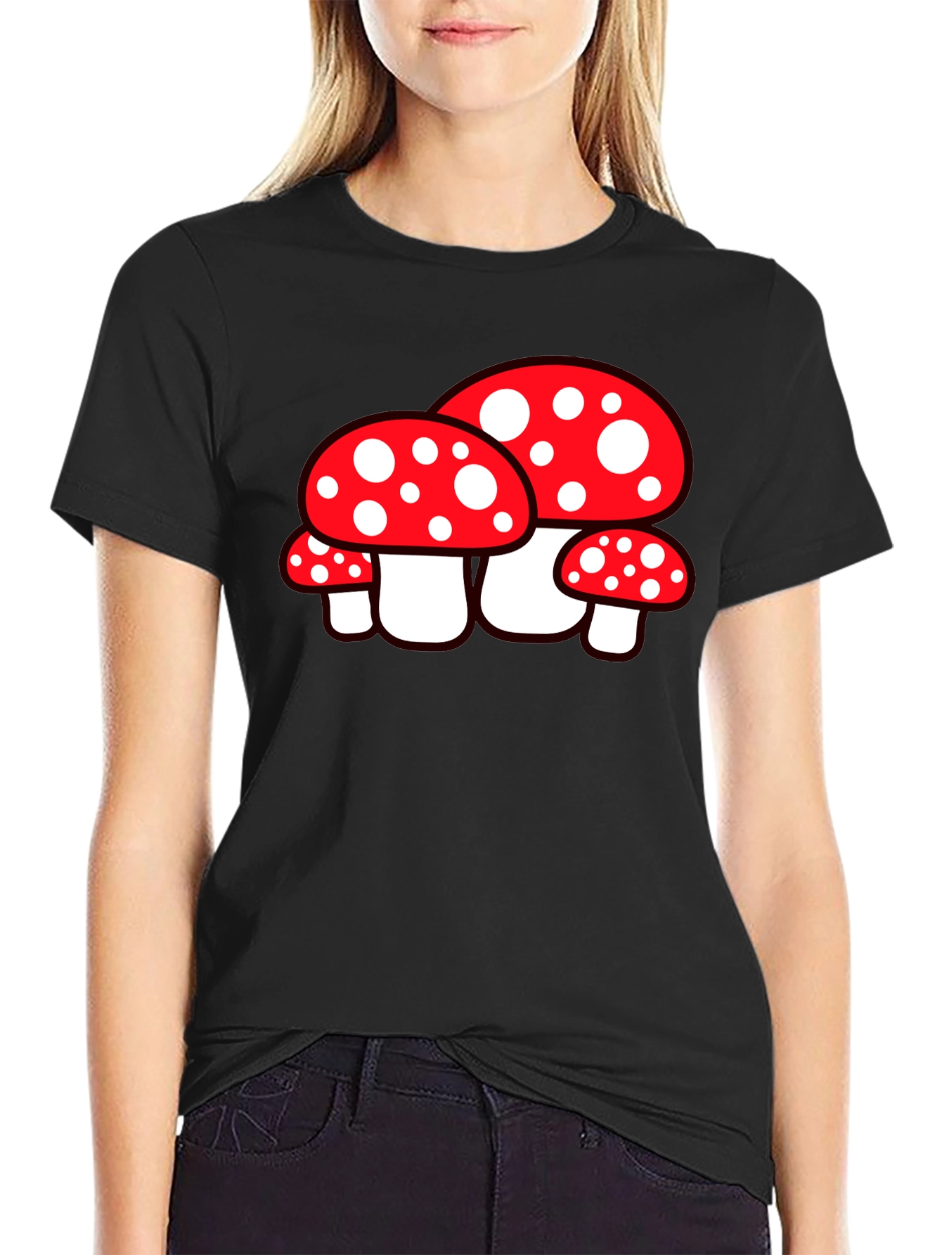 Mushroom Graphic Tee - Funky Style