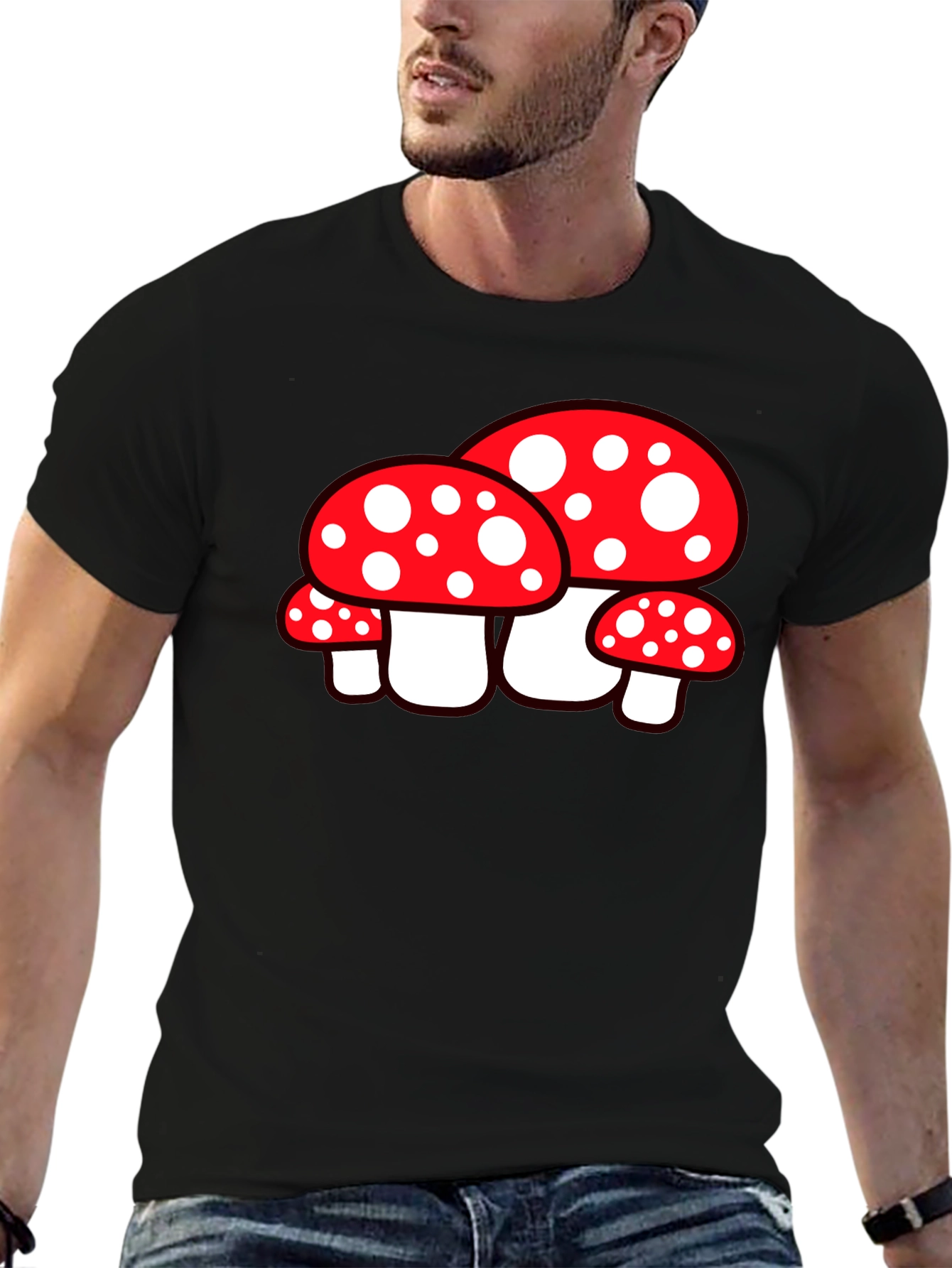Mushroom Graphic Tee - Funky Style