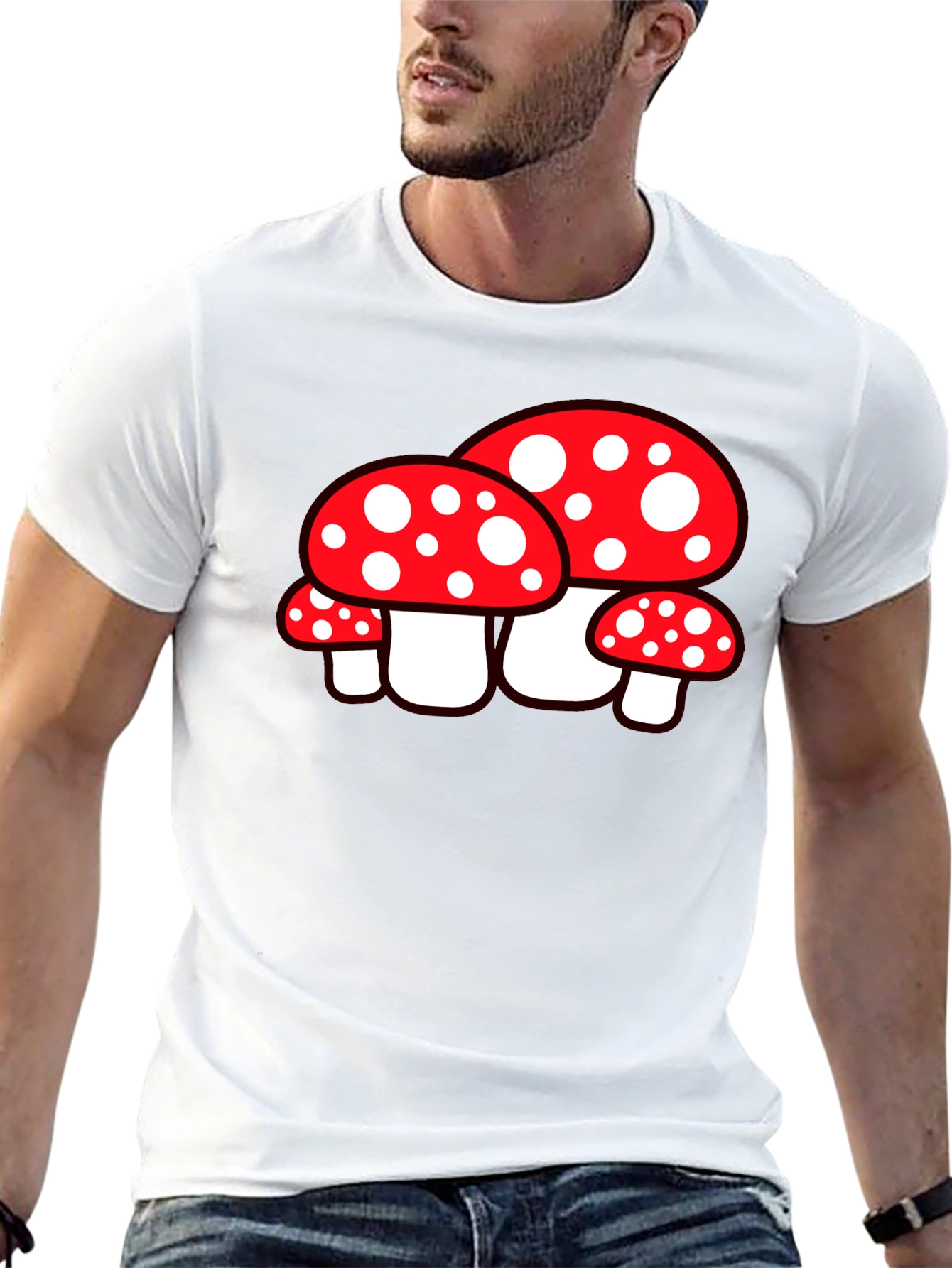 Mushroom Graphic Tee - Funky Style