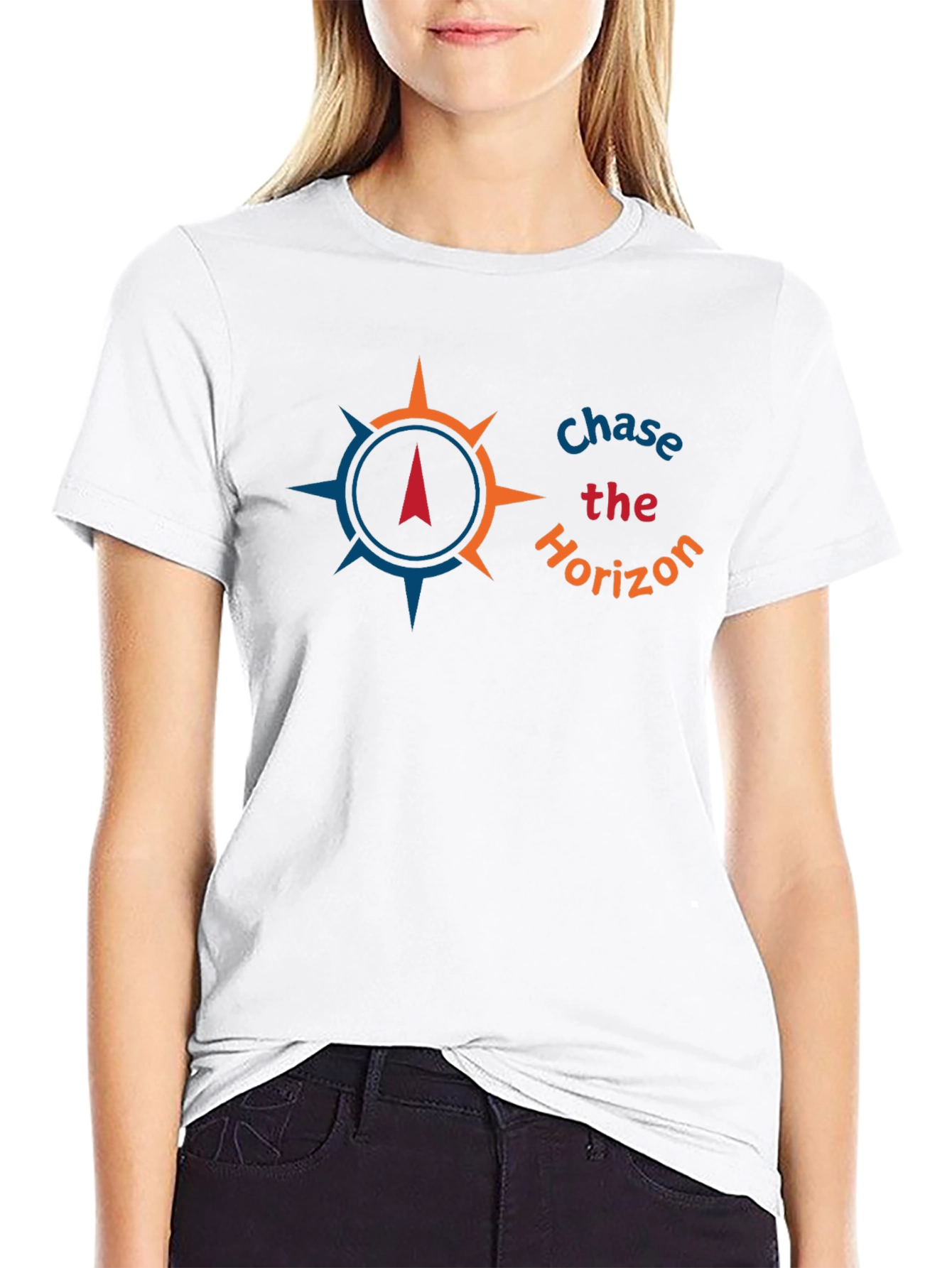 Chase the Horizon Graphic Tee - Black