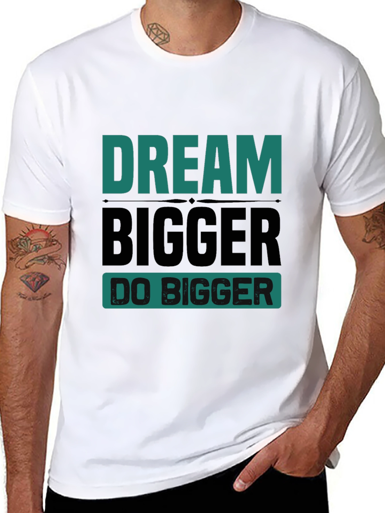 Dream Bigger Graphic Tee - Motivational T-Shirt
