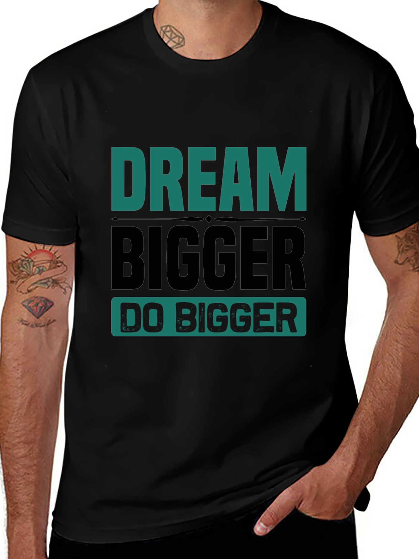 Dream Bigger Graphic Tee - Motivational T-Shirt