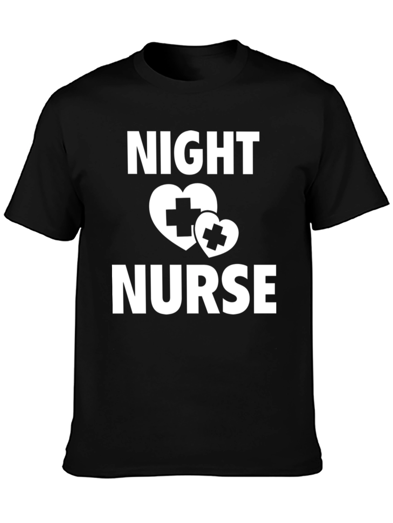 Night Nurse T-Shirt - Heart Cross Design