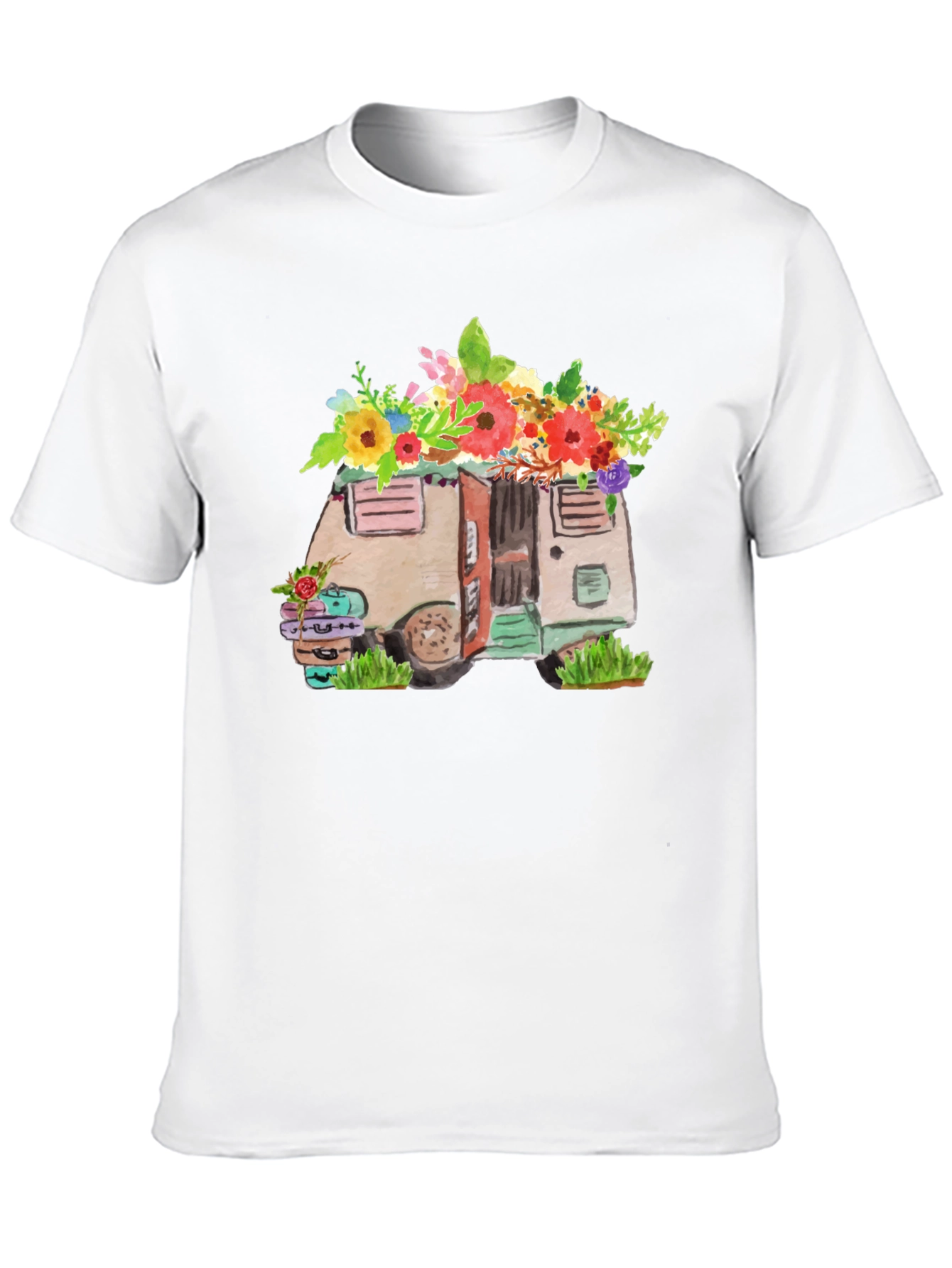 Floral Camper Graphic Tee