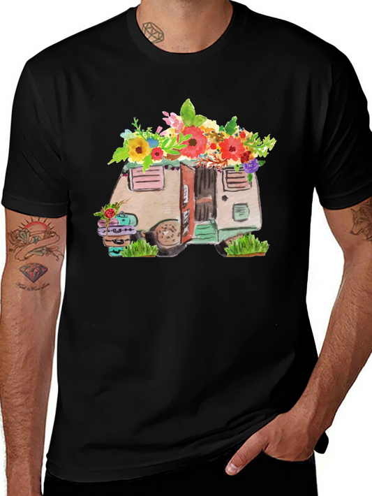 Floral Camper Graphic Tee