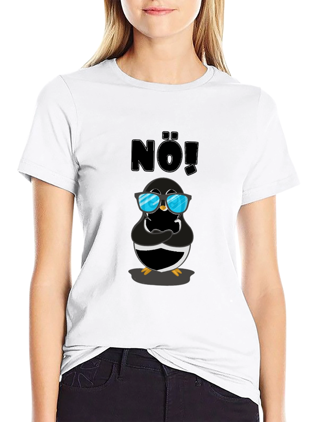 Nö! Cool Penguin Graphic T-Shirt - Unisex
