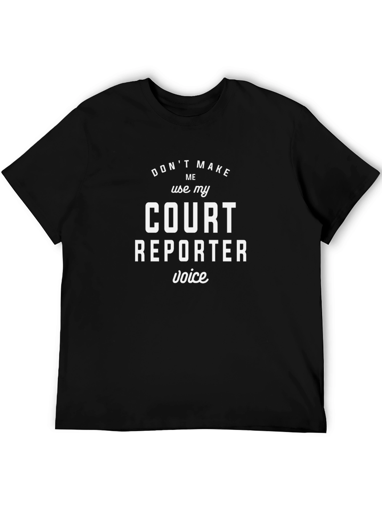 Court Reporter Voice Graphic T-Shirt