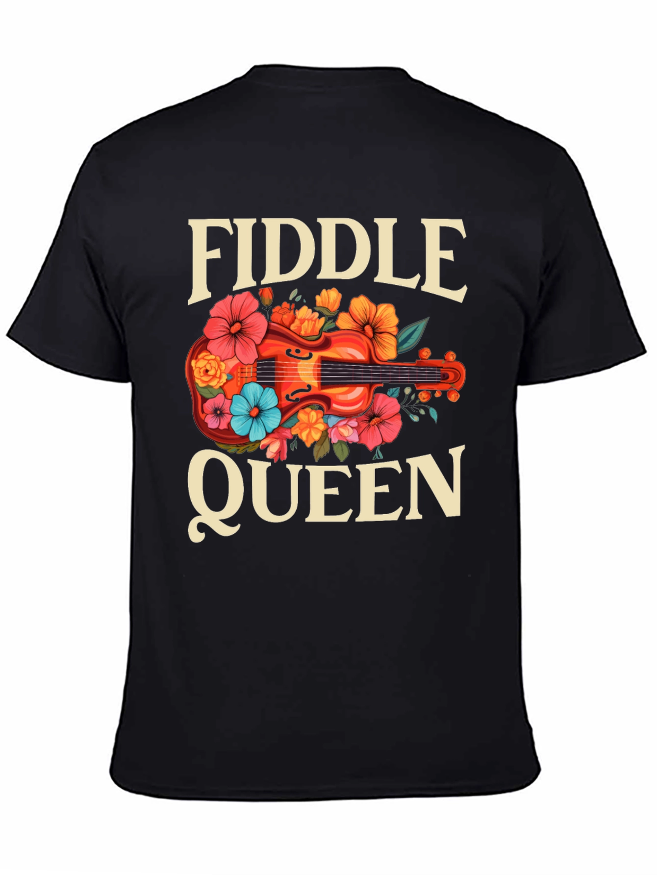 Fiddle Queen Floral T-Shirt