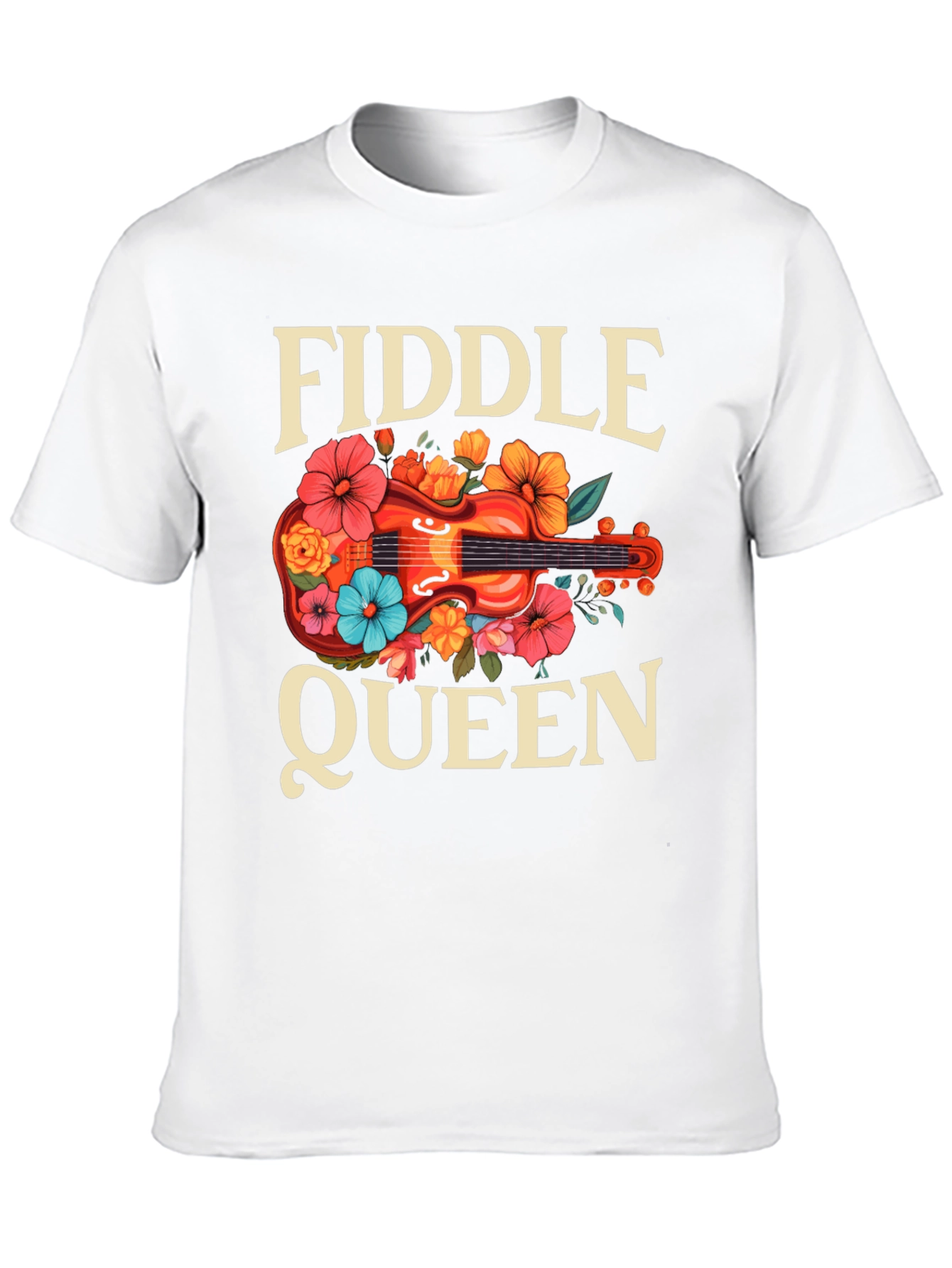 Fiddle Queen Floral T-Shirt