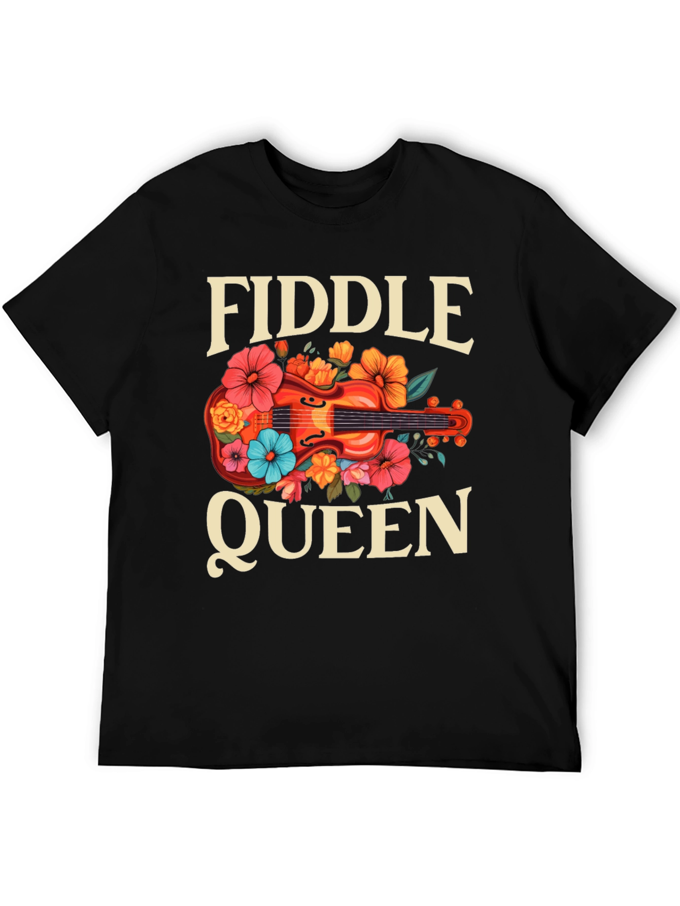Fiddle Queen Floral T-Shirt