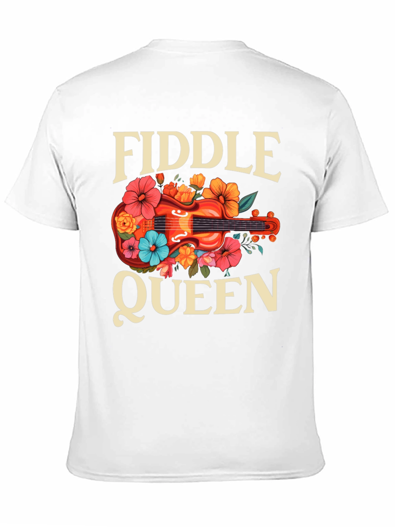 Fiddle Queen Floral T-Shirt
