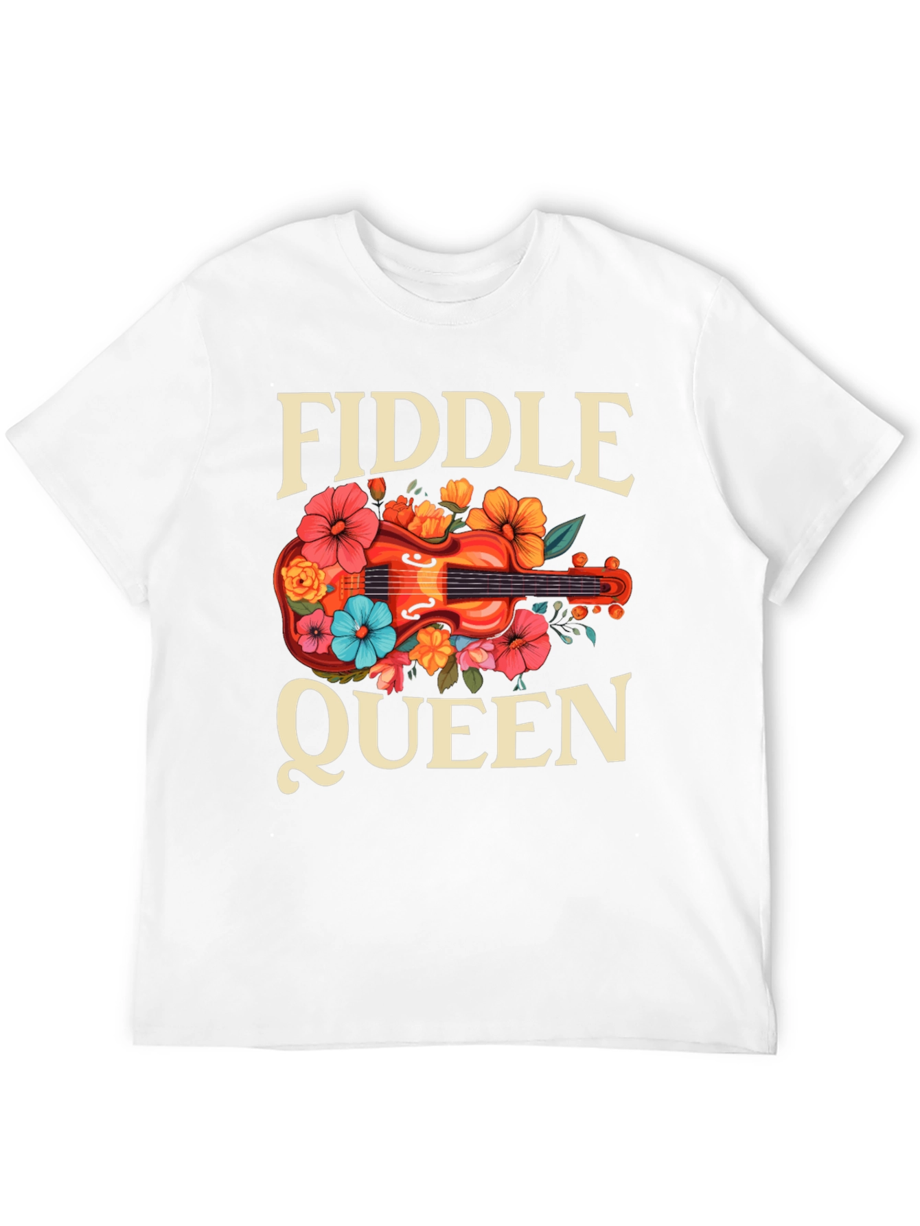 Fiddle Queen Floral T-Shirt