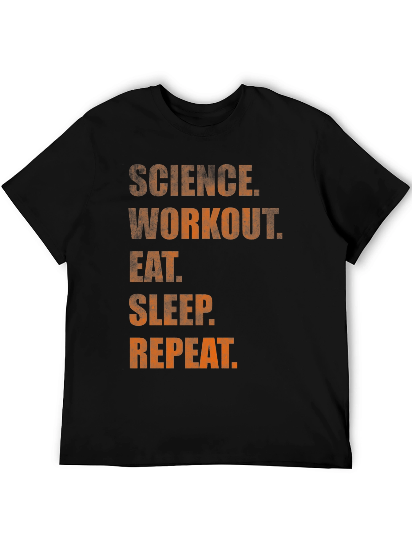 Science Workout Eat Sleep Repeat Graphic Tee