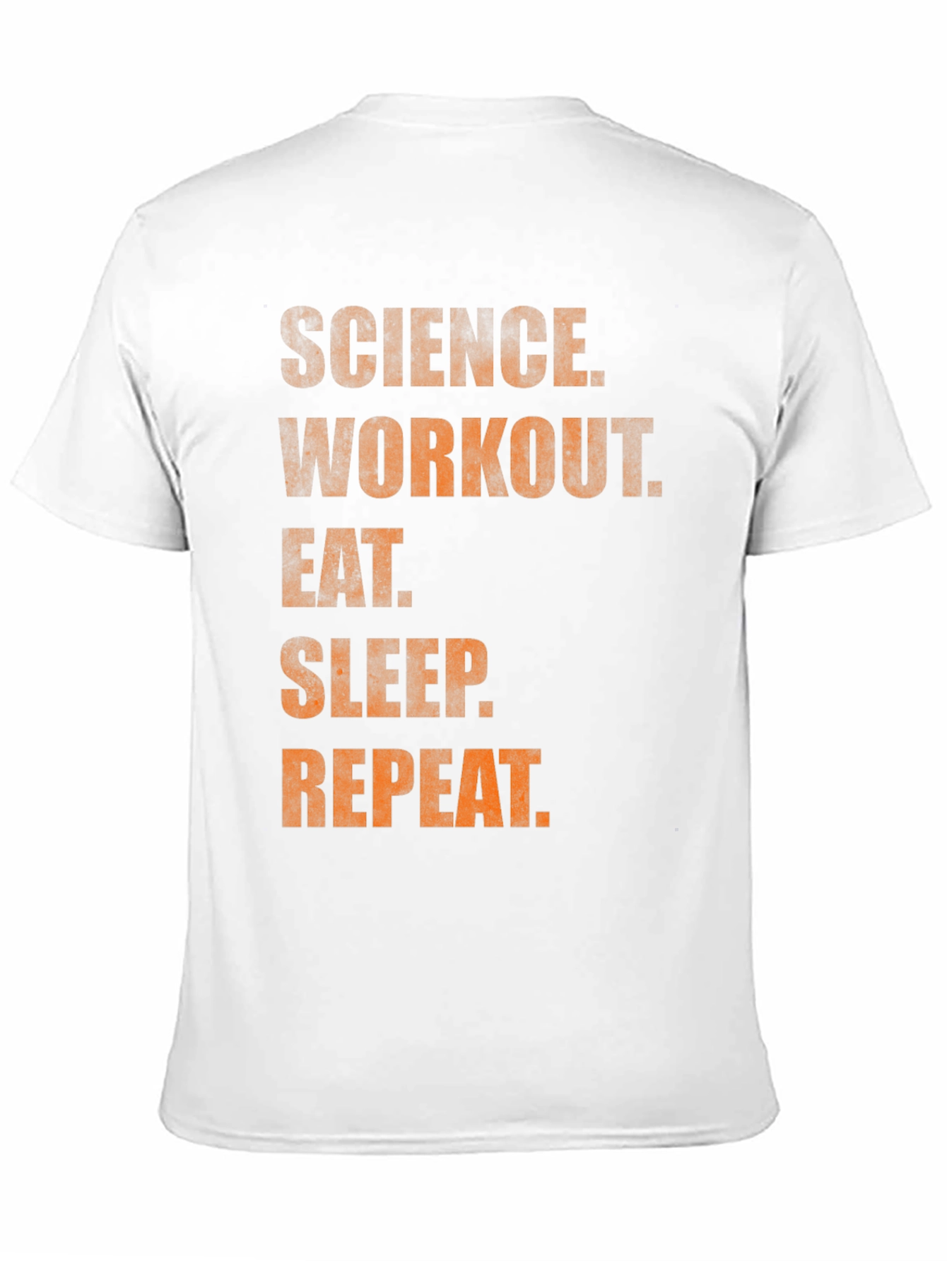 Science Workout Eat Sleep Repeat Graphic Tee