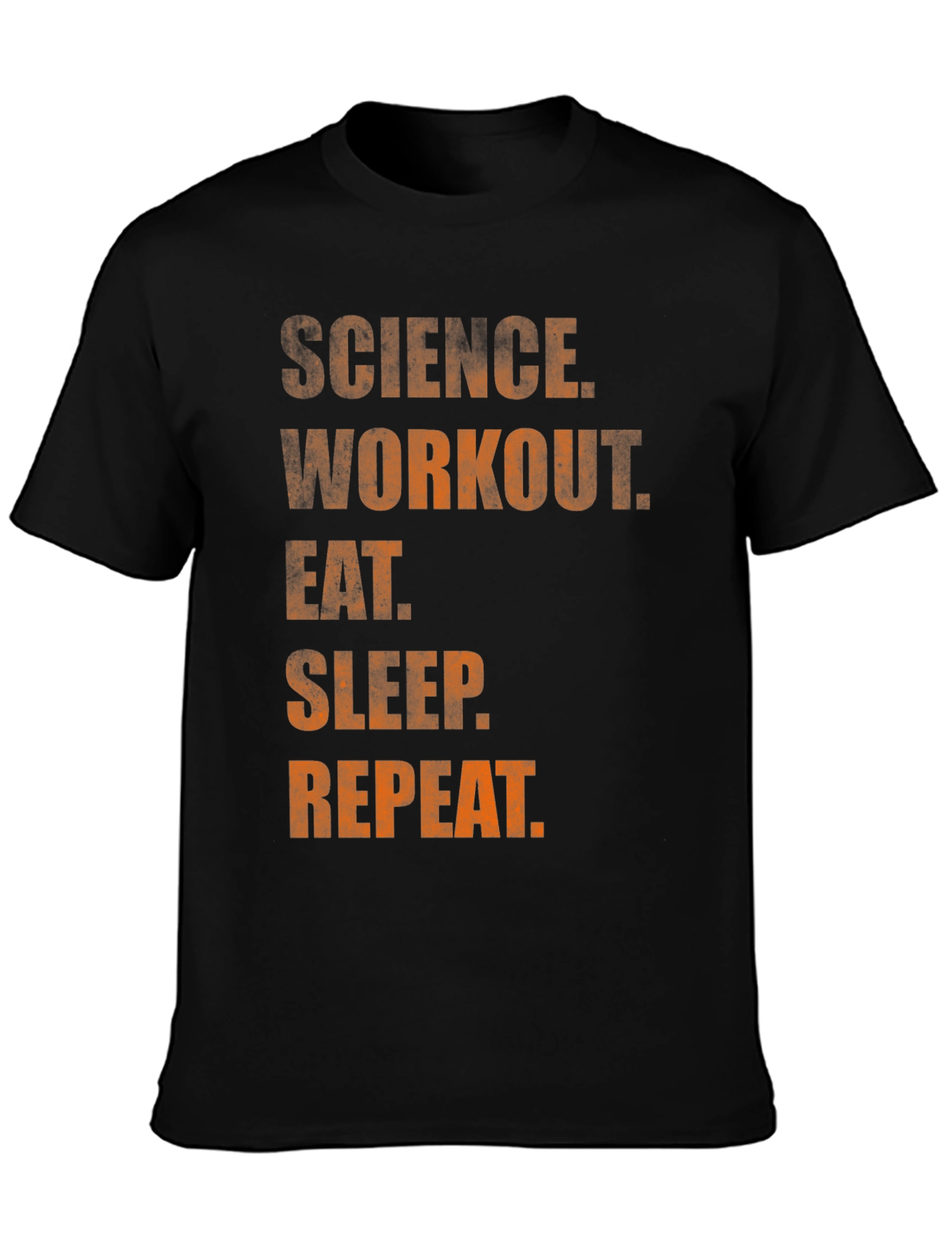 Science Workout Eat Sleep Repeat Graphic Tee