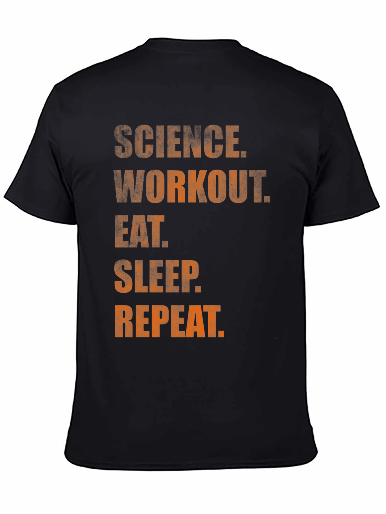 Science Workout Eat Sleep Repeat Graphic Tee