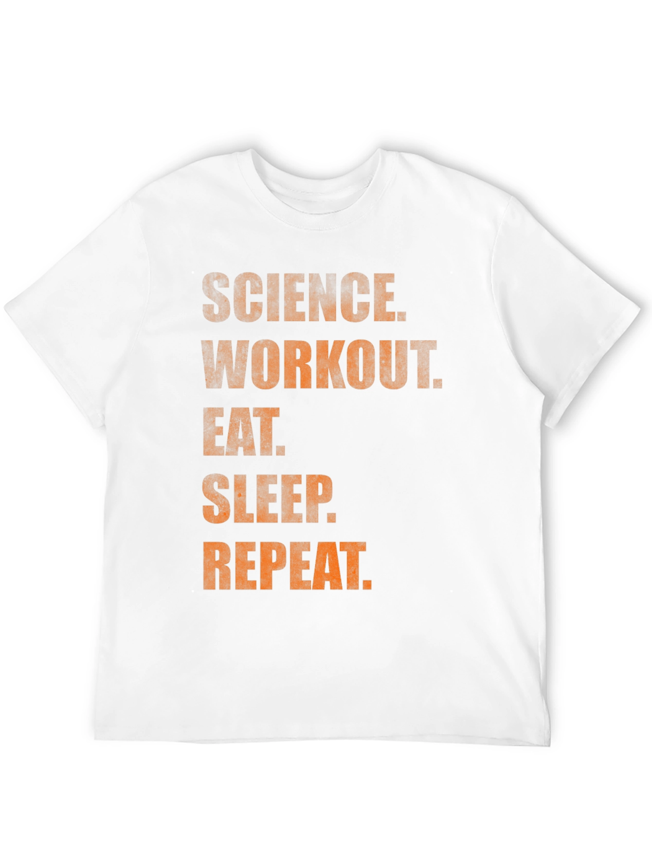 Science Workout Eat Sleep Repeat Graphic Tee